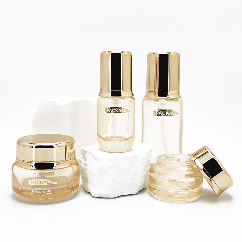 Hot Selling Simple Design Glass Bottle Cosmetic set HY-2429