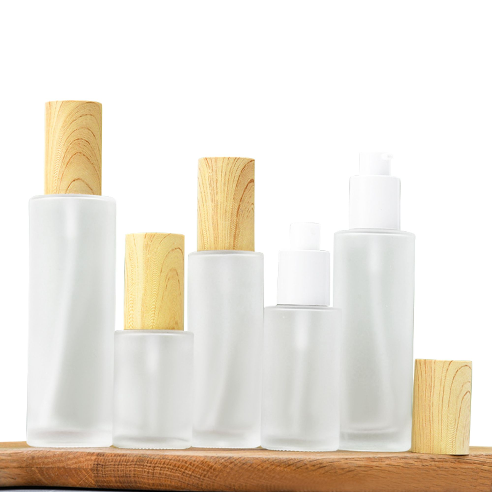 Prekyba 40-120ml Nešiojamais Stikliniais Grybėliais Tuštynei Pakuotėje HY-2344