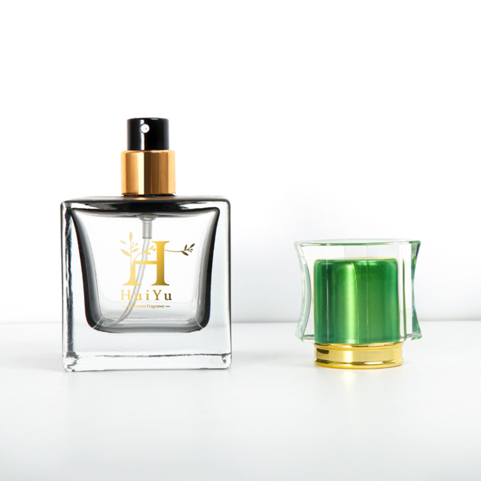 Firkantet Sprøjteflaske Glas Parfume Atomizer Pakkering HY-225
