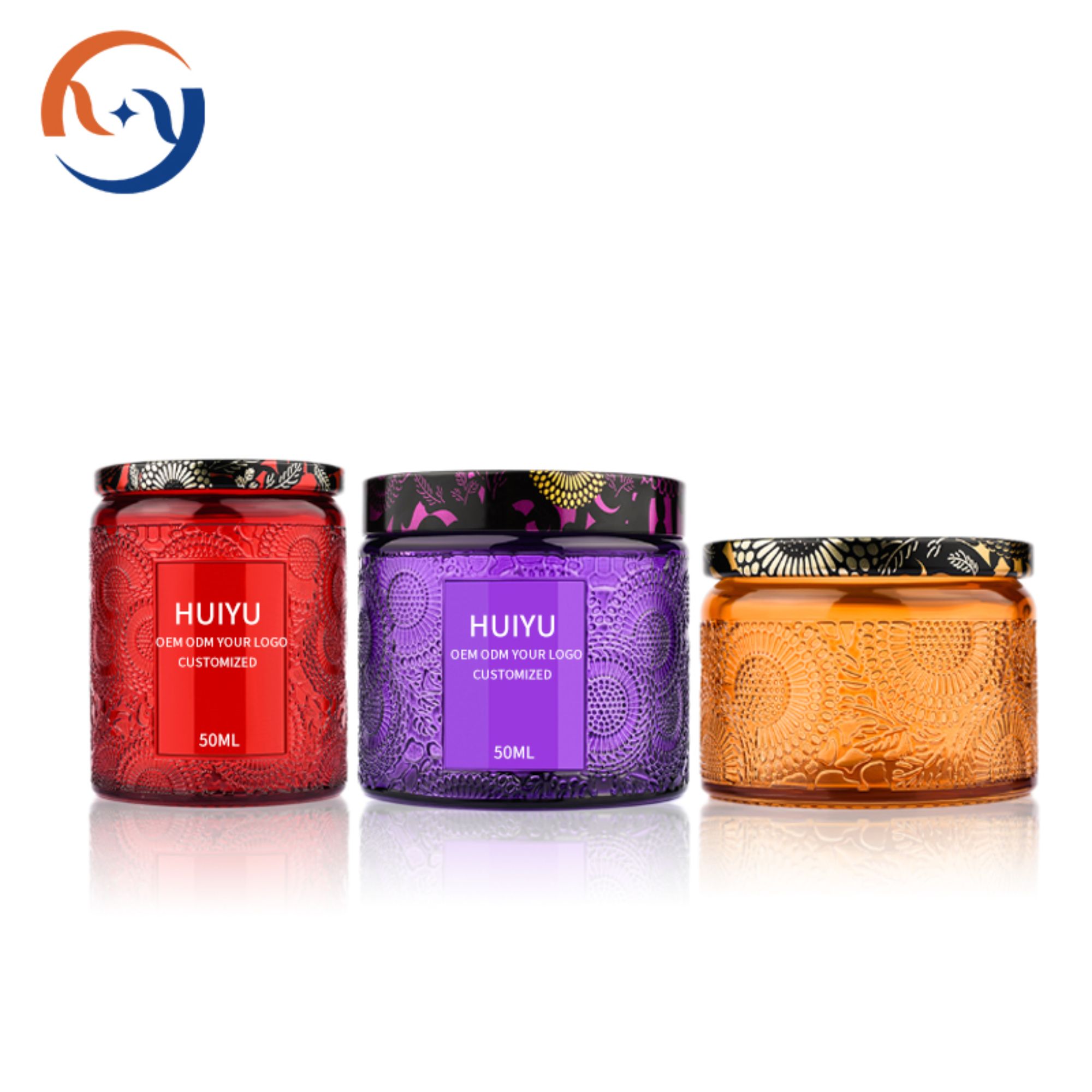 Basic Style Cosmetic Glass Jar HY-1801