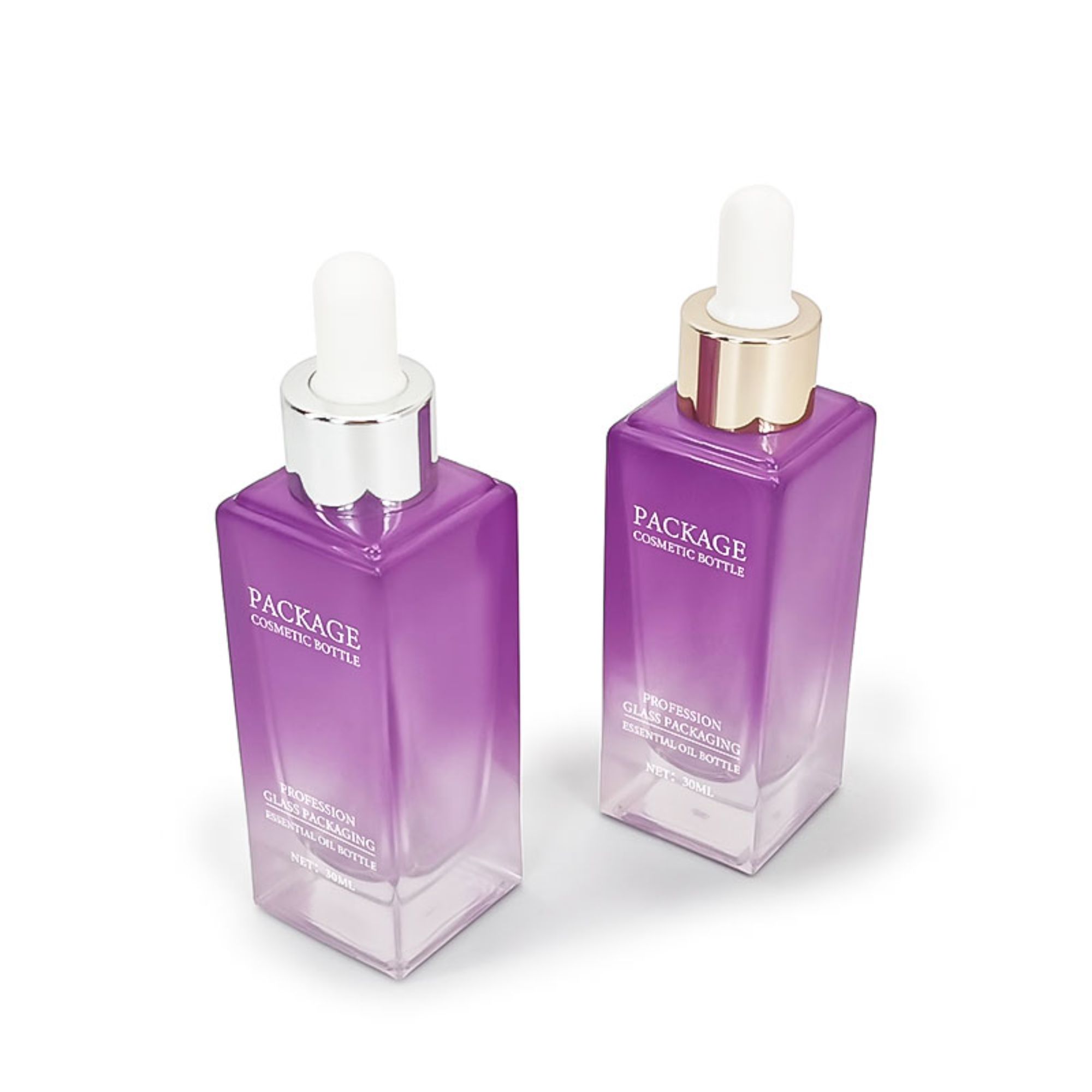Cosmetic Spray Bottle 30ML Charm Purple/Gradient Dropper essence bottle HY-041
