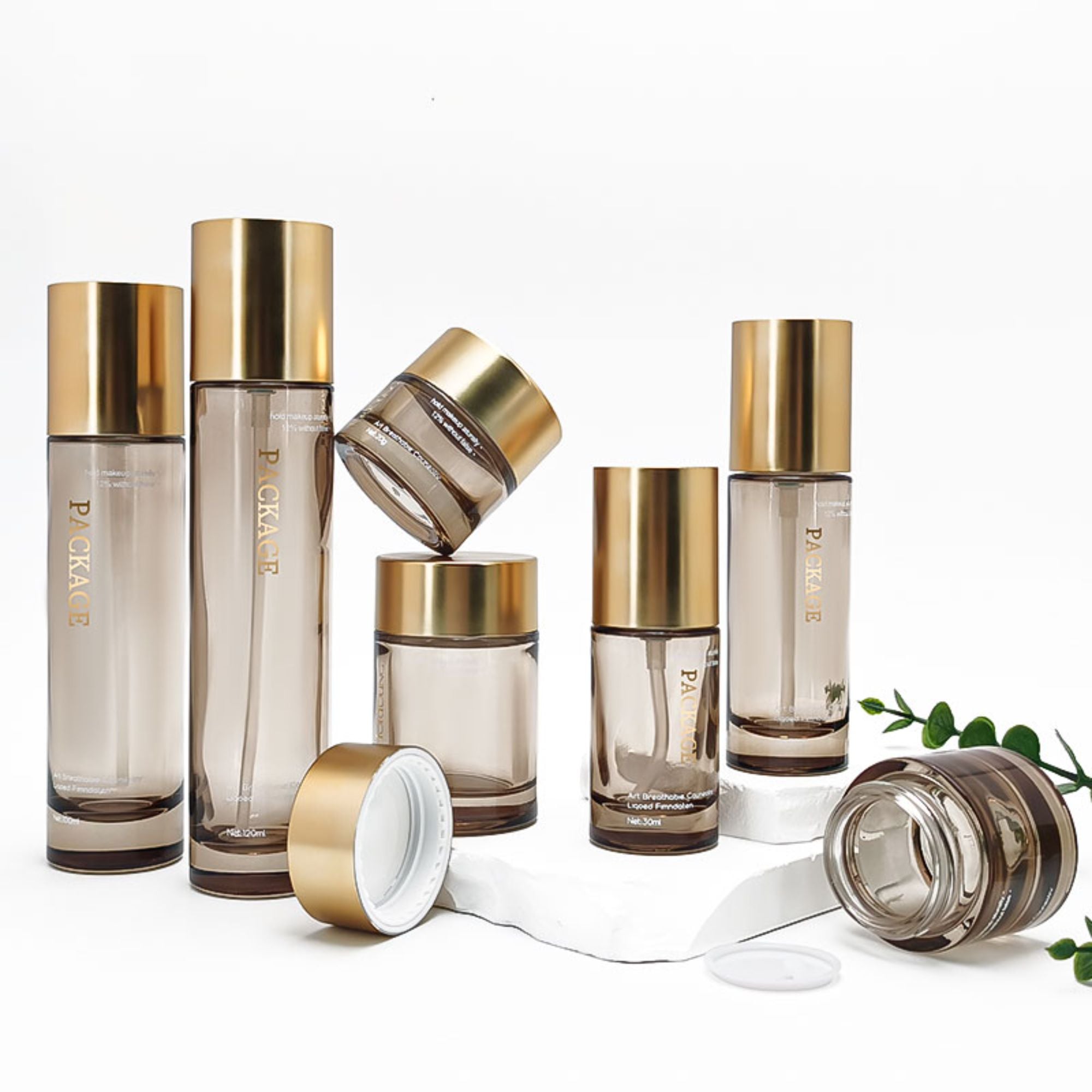 Newly launched gold transparent skincare product set HY-2422