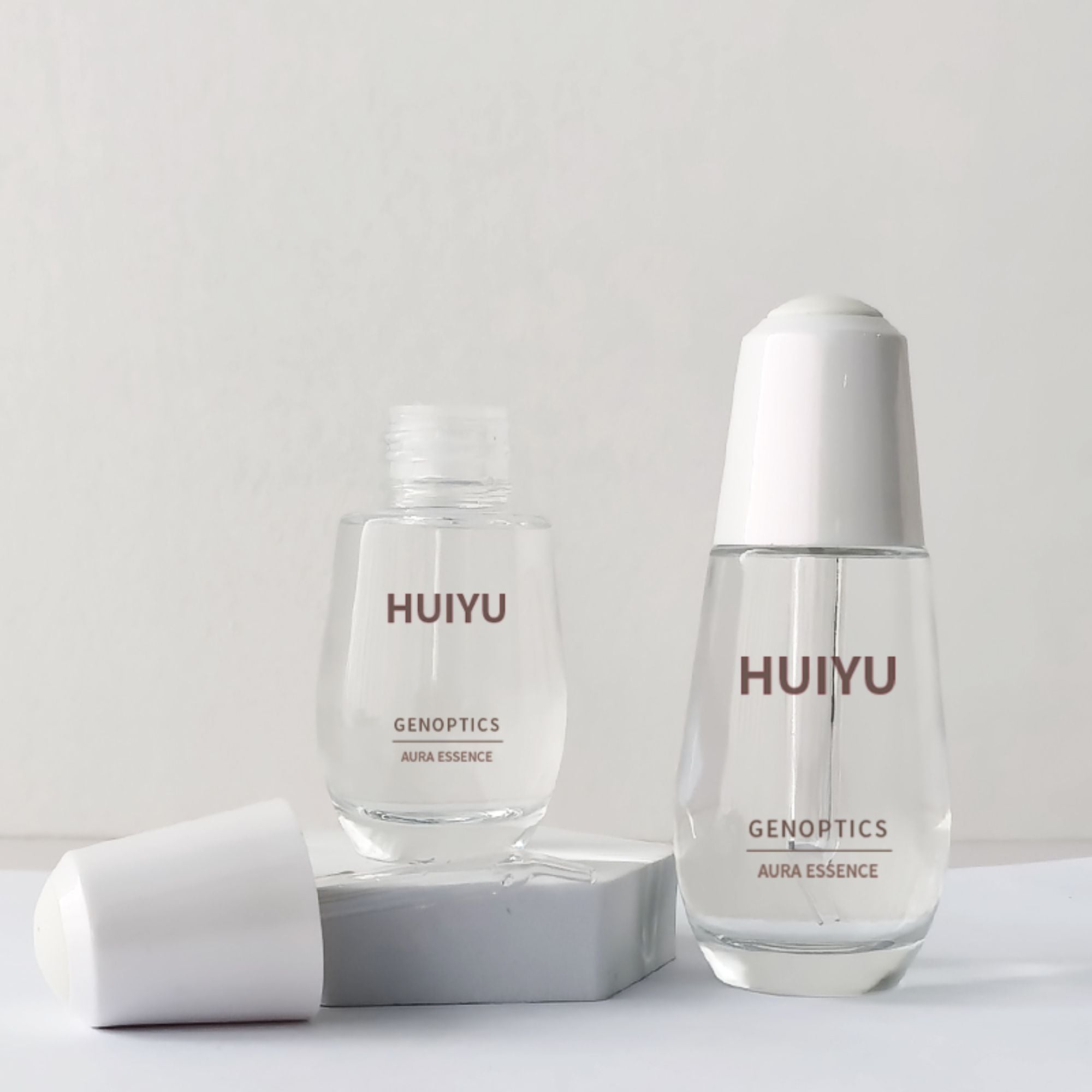 Customized logo Small light bulb glass dropper bottle HY-1826
