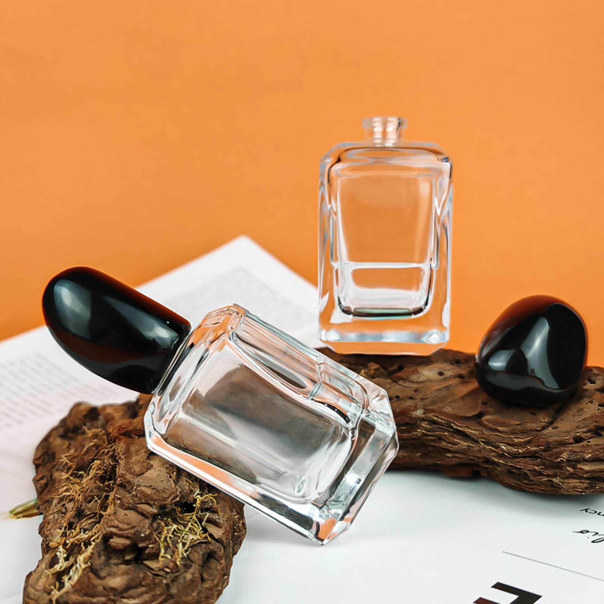 square perfume bottle with Unique lid HY-P319