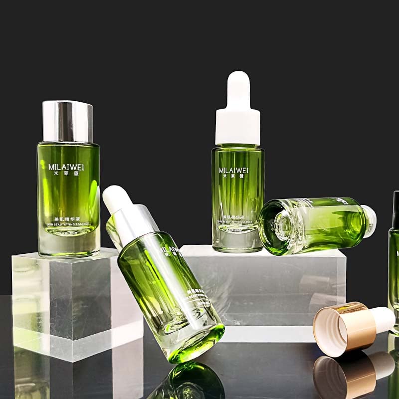 Nuovo design imballaggio cosmetico bottiglia a goccia di vetro HY-97395