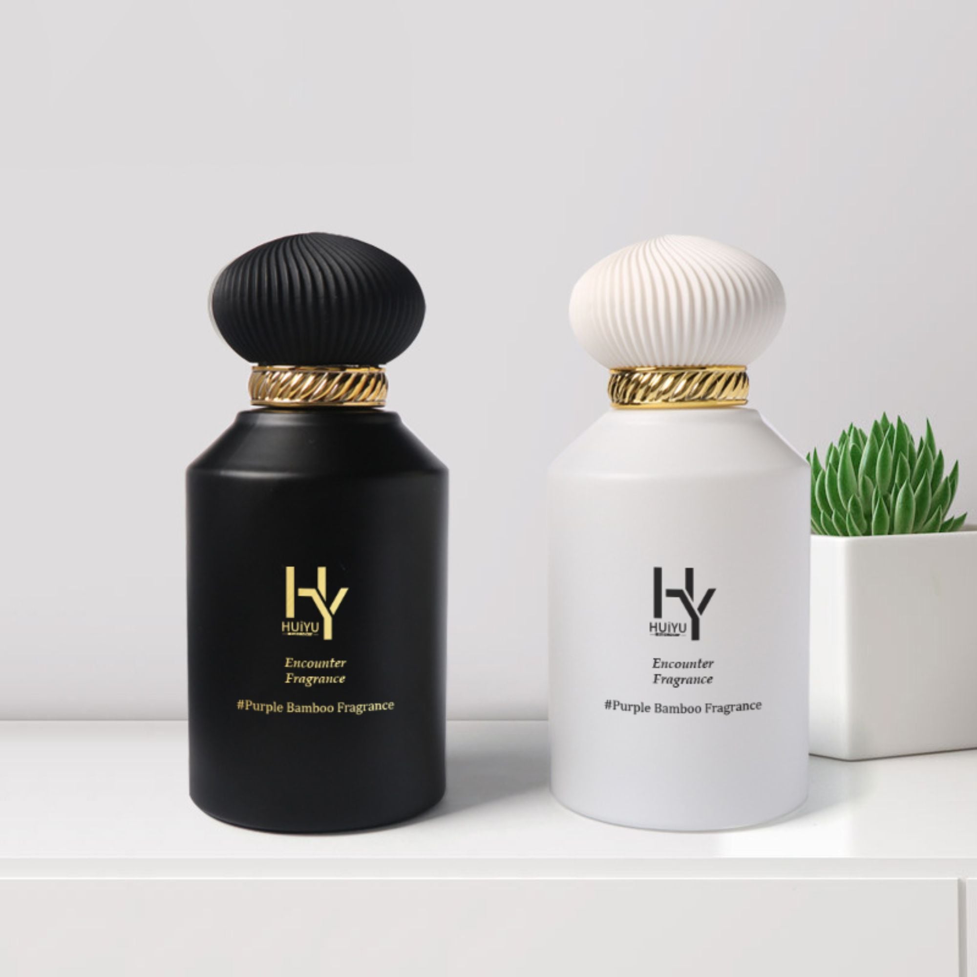 Manufacturers wholesale 100ML press spray bottle dumb black fragrant water bottle HY-205