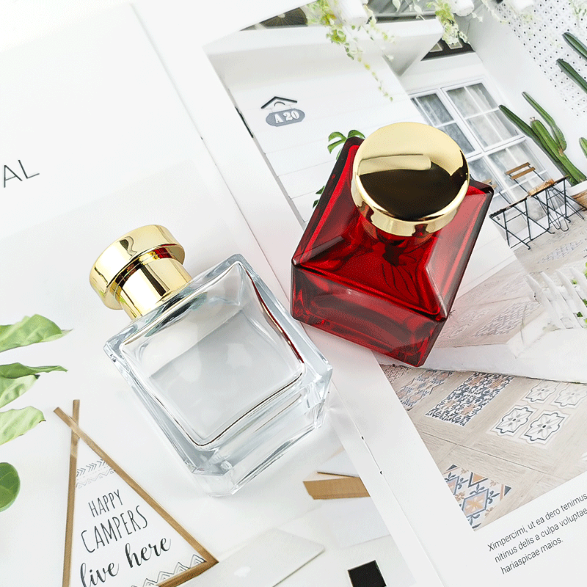 Perfume Spritzer Bottle Classic Red Vintage Cologne Bottles HY-P326