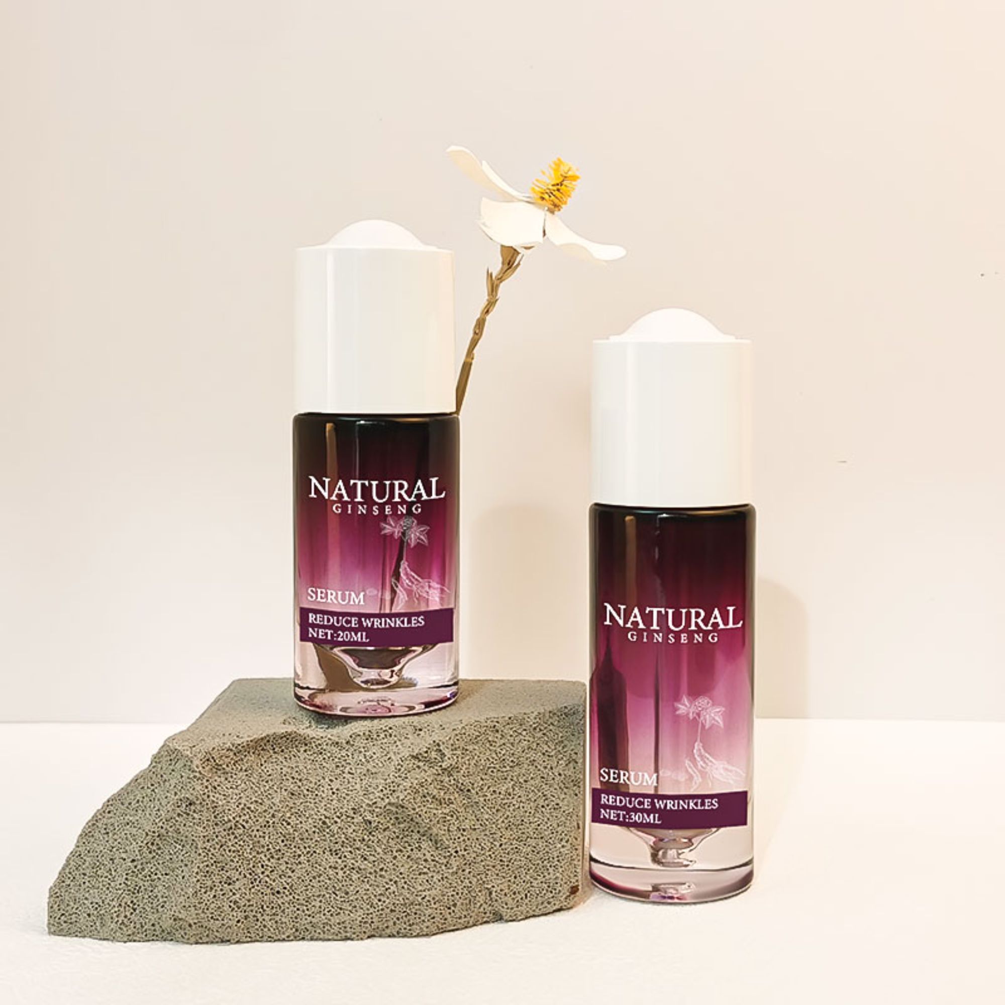 Luxury 20Ml Serum Round Pipette 1Oz Clear Glass Dropper Bottle HY-1878