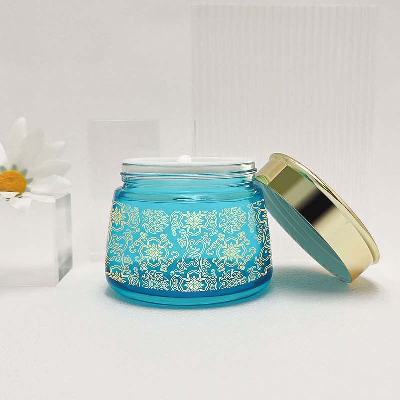 Luxury glass cosmetic jar container bakhoor jar arabic for oud HY-1865