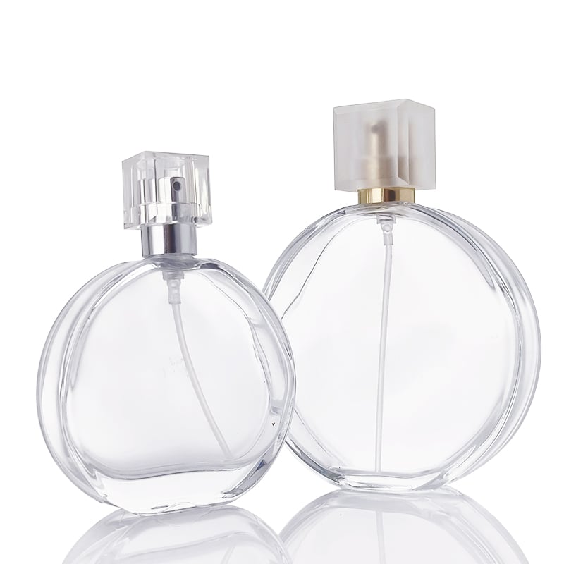 Simple style Transparent round perfume bottle HY-191