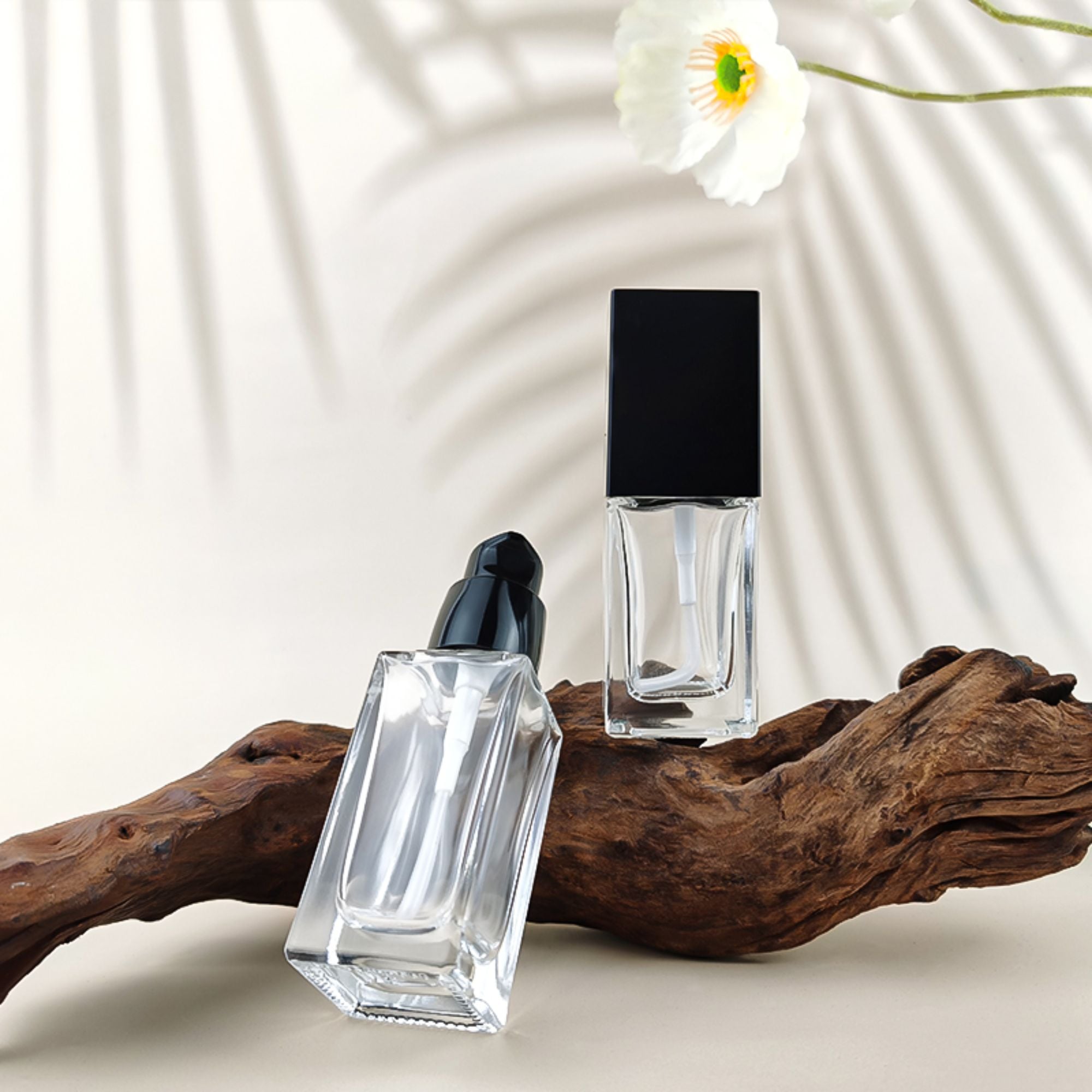 Hot style 30Ml 20Ml Perfume Mist Spray Square Glass Packaging HY-P325