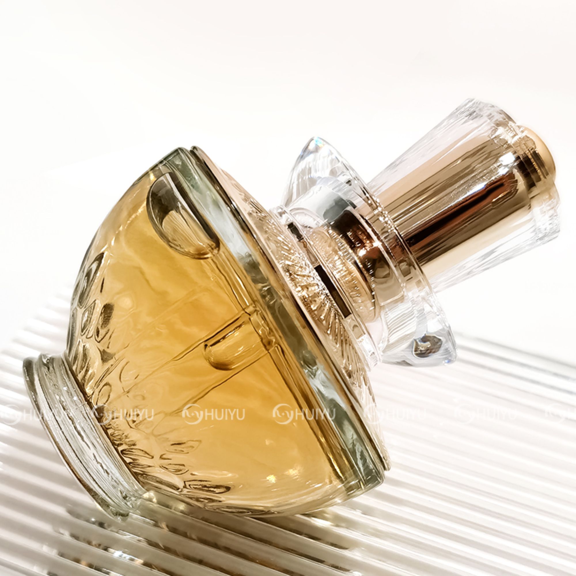 Classic transparent dropper essential oil bottle with retro luxury HY-1842