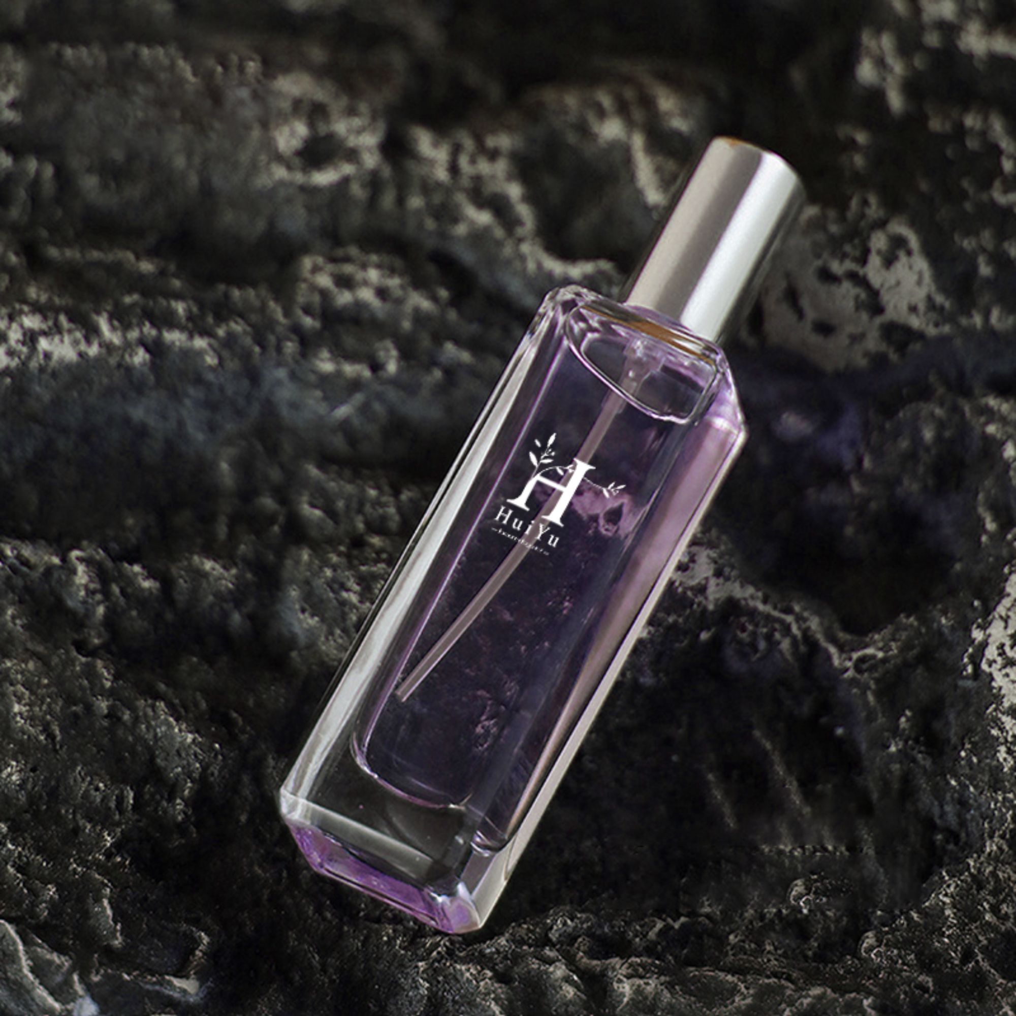 Women's perfume purple bottle 30ML transparent glass bottle perfume separate bottle HY-224