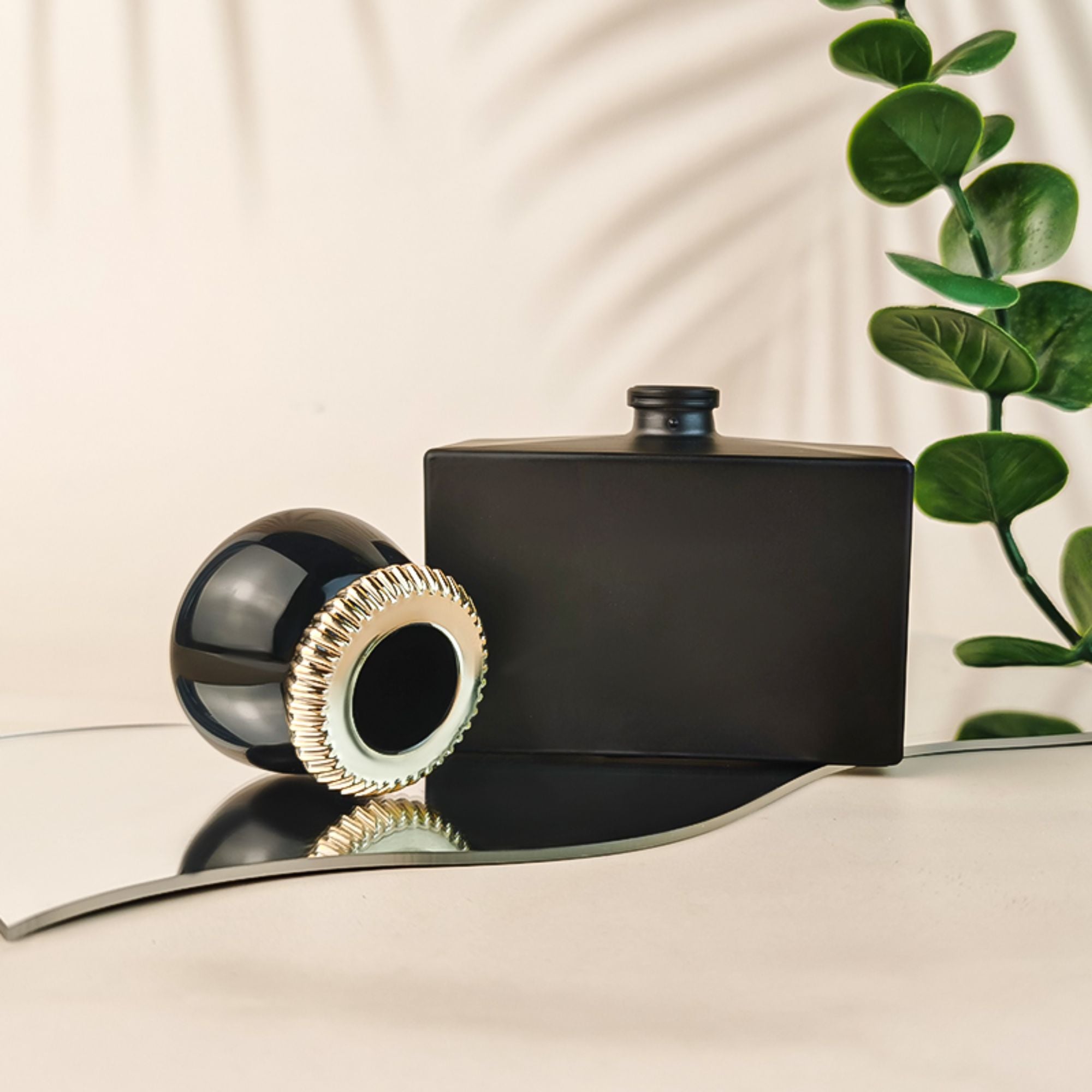 50Ml Customized Square Glass Fragrance Bottles  HY-P332