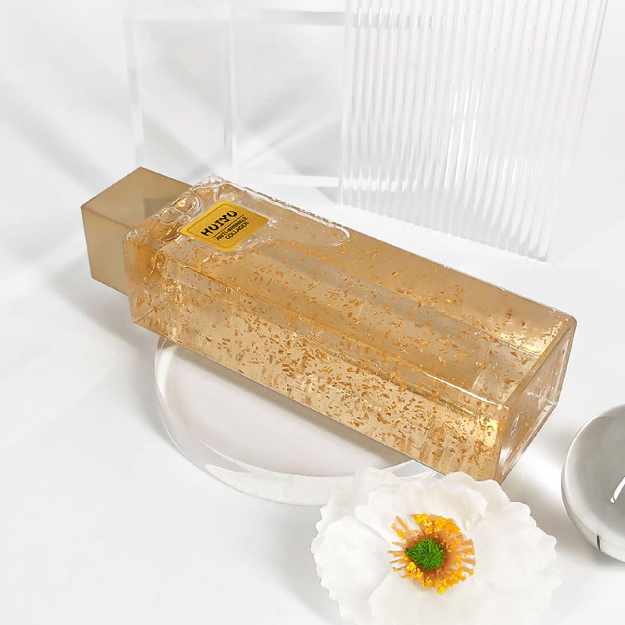High-end luxury glass bottle cosmetic 120ml skincare packaging HY-1864