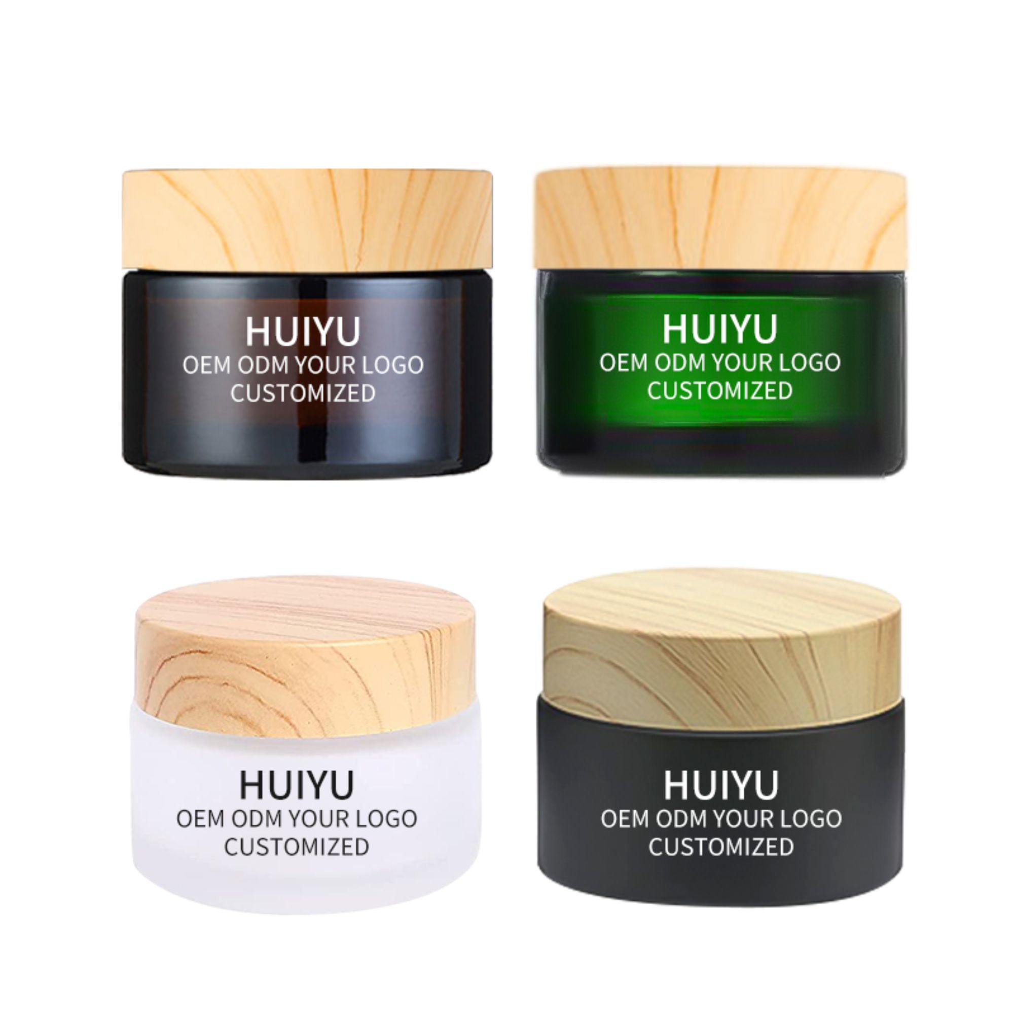 Basic Style Cosmetic Glass Jar HY-1801