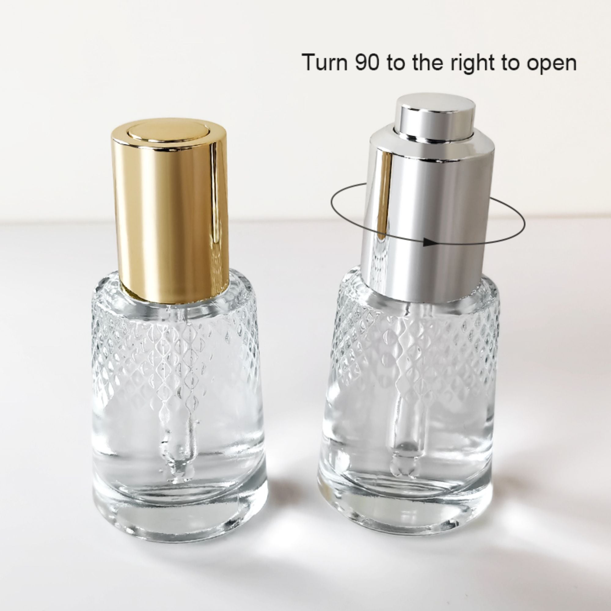 30ml tiny bottom packaging empty dropper session HY-1824