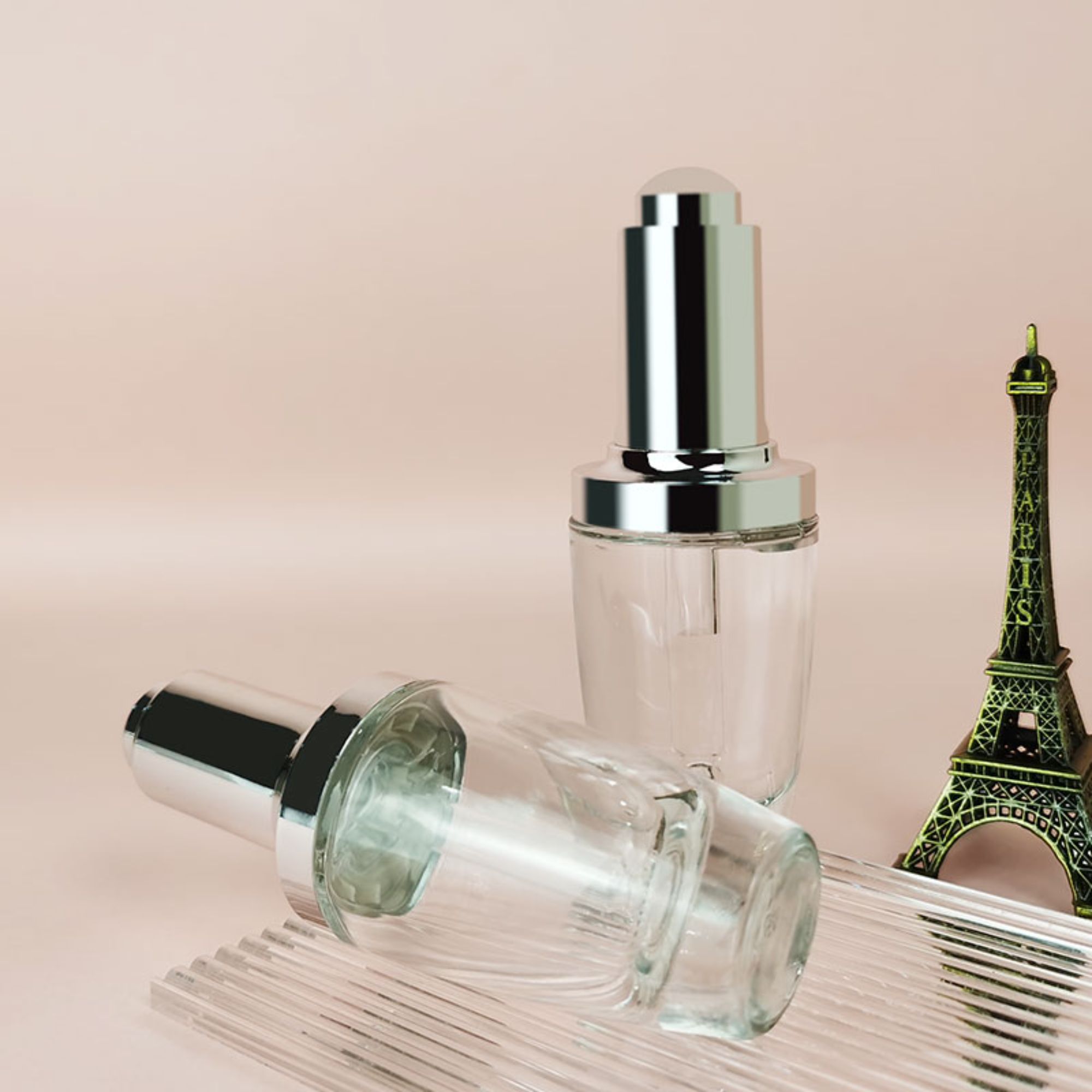 Transparent rotary cap dropper bottle HY-1560