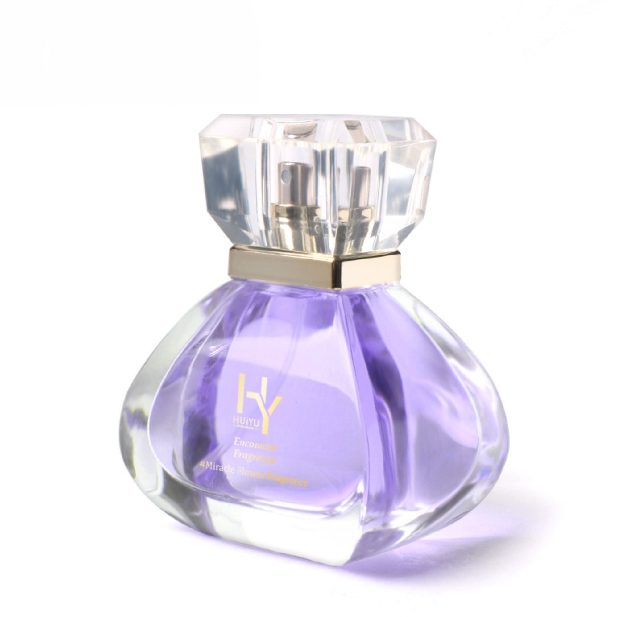 New Design Elegant Unique Glass Bottle Custom Logo Cosmetic Perfume Bottles HY-226
