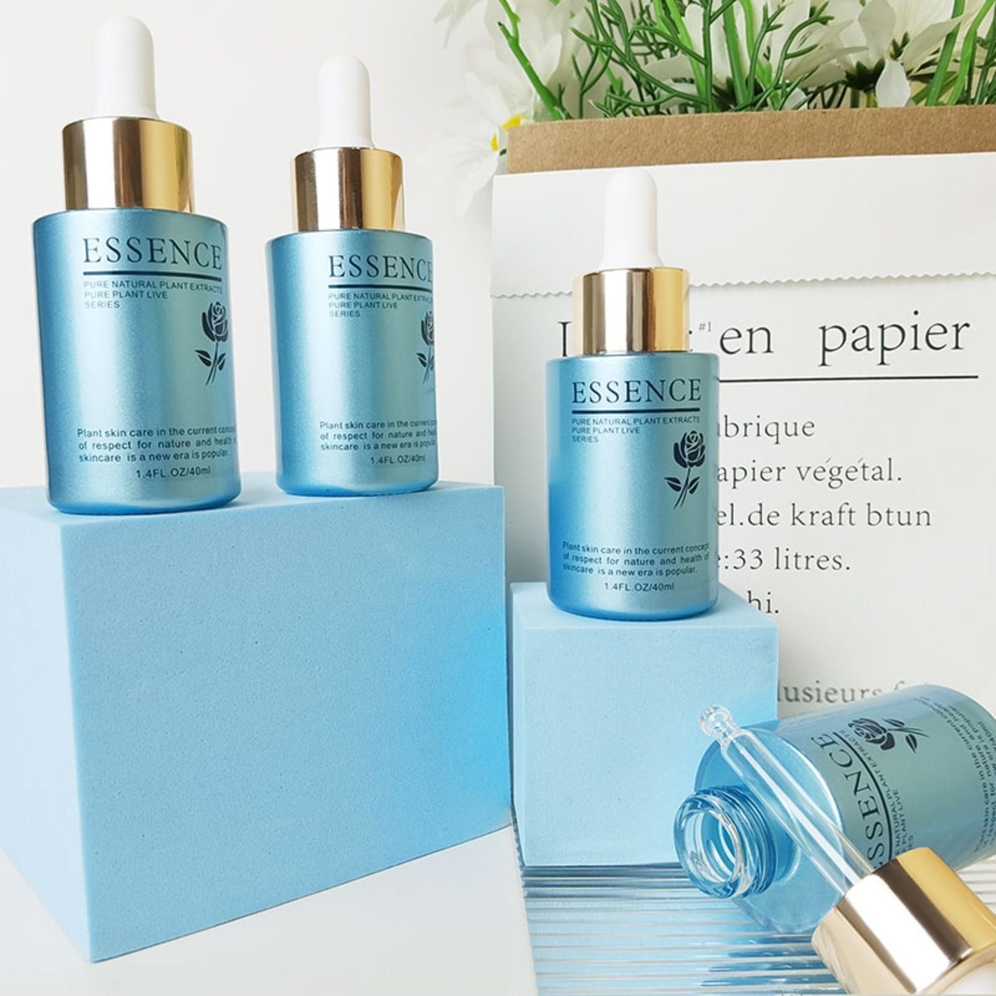 1oz customized Empty glass cosmetic bottle wholesale Packaging HY-2198