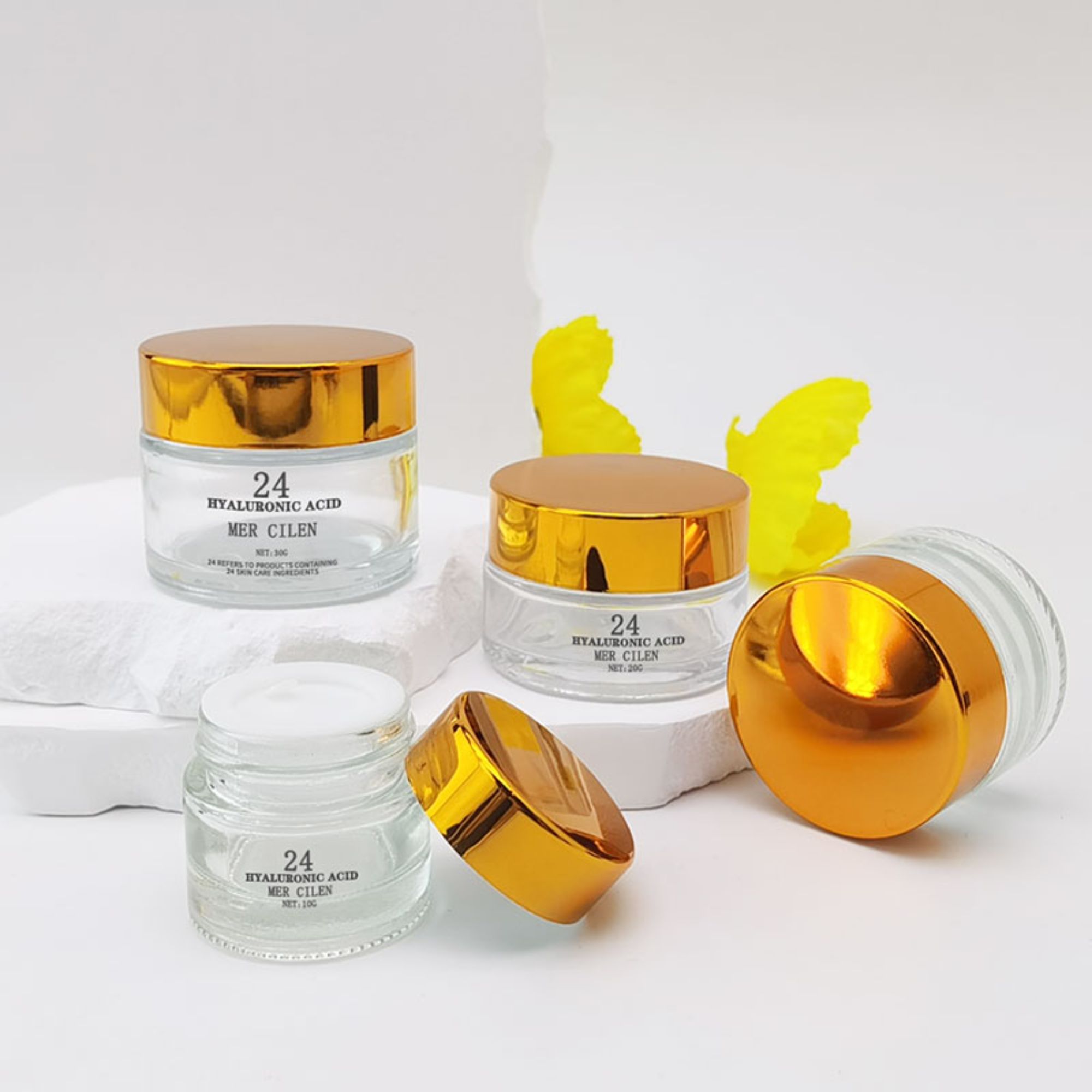 Basic Style Cosmetic Glass Jar HY-1801
