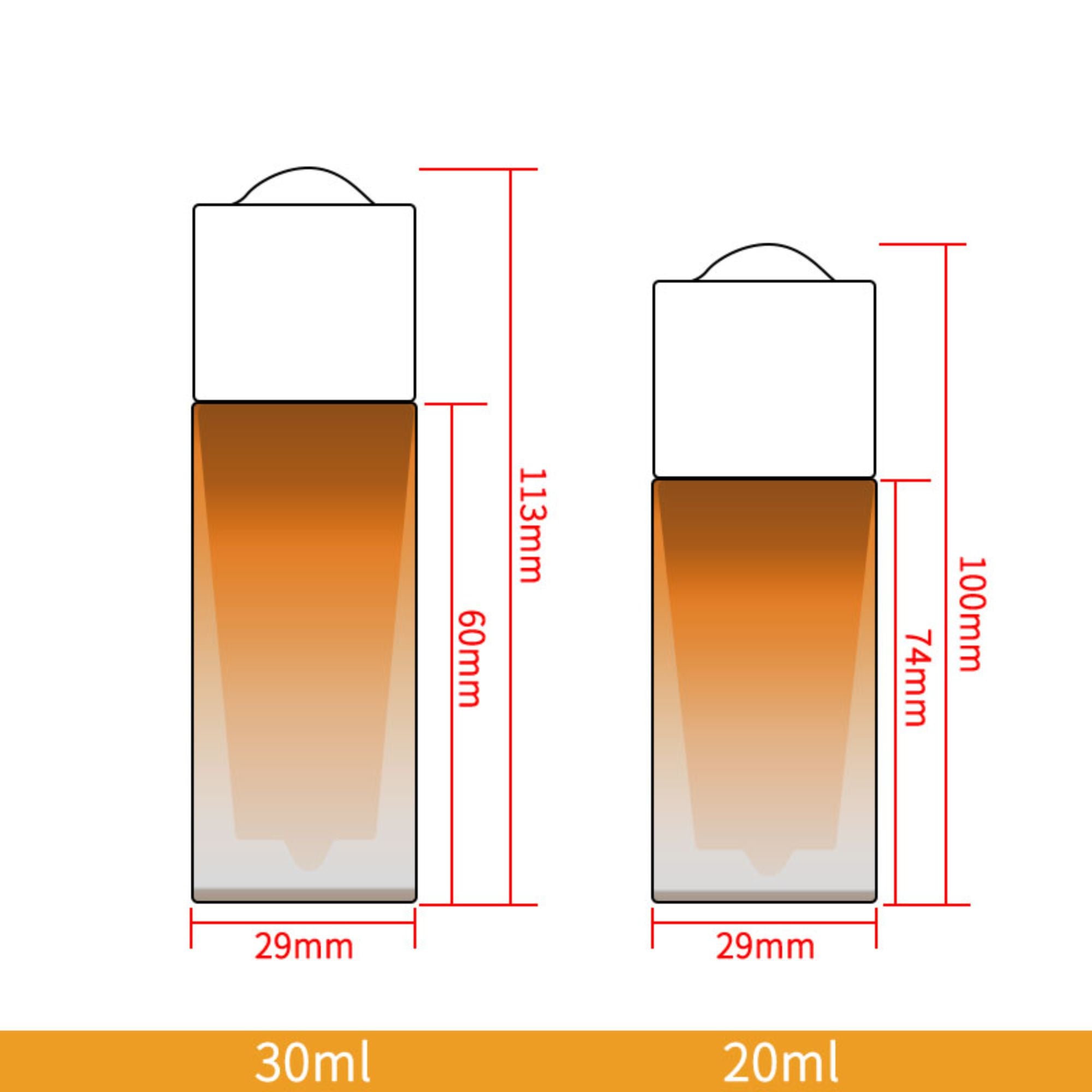 Luxury 20Ml Serum Round Pipette 1Oz Clear Glass Dropper Bottle HY-1878