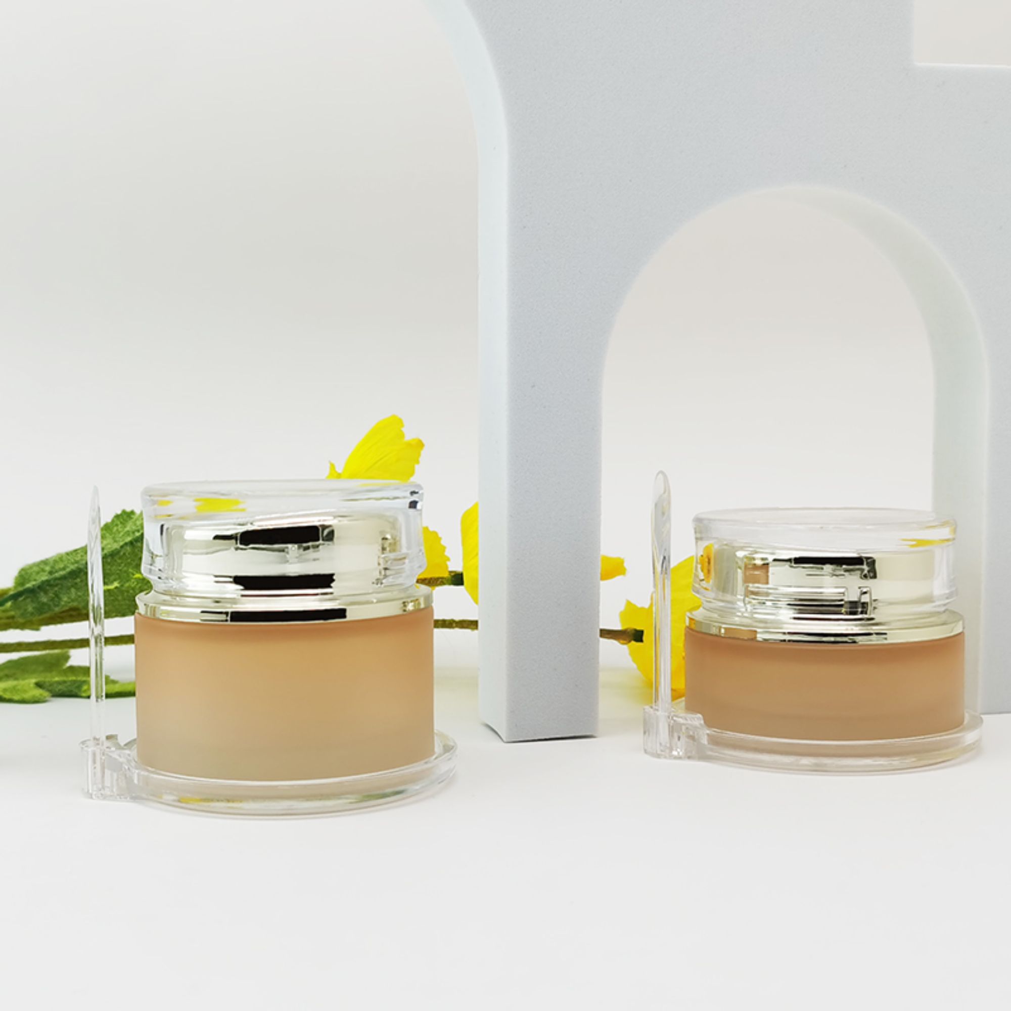 Neie Design 30G 50G Leer Lotion Glasflaschen Set HY-2338