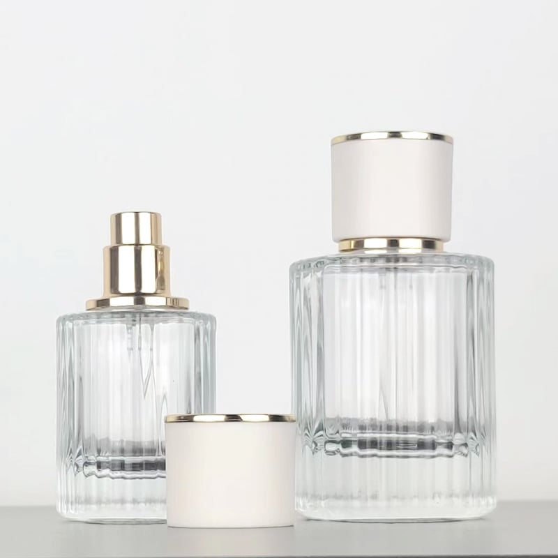 Transparent stripe spray fine fog bottle perfume lotion sub bottle HY-196