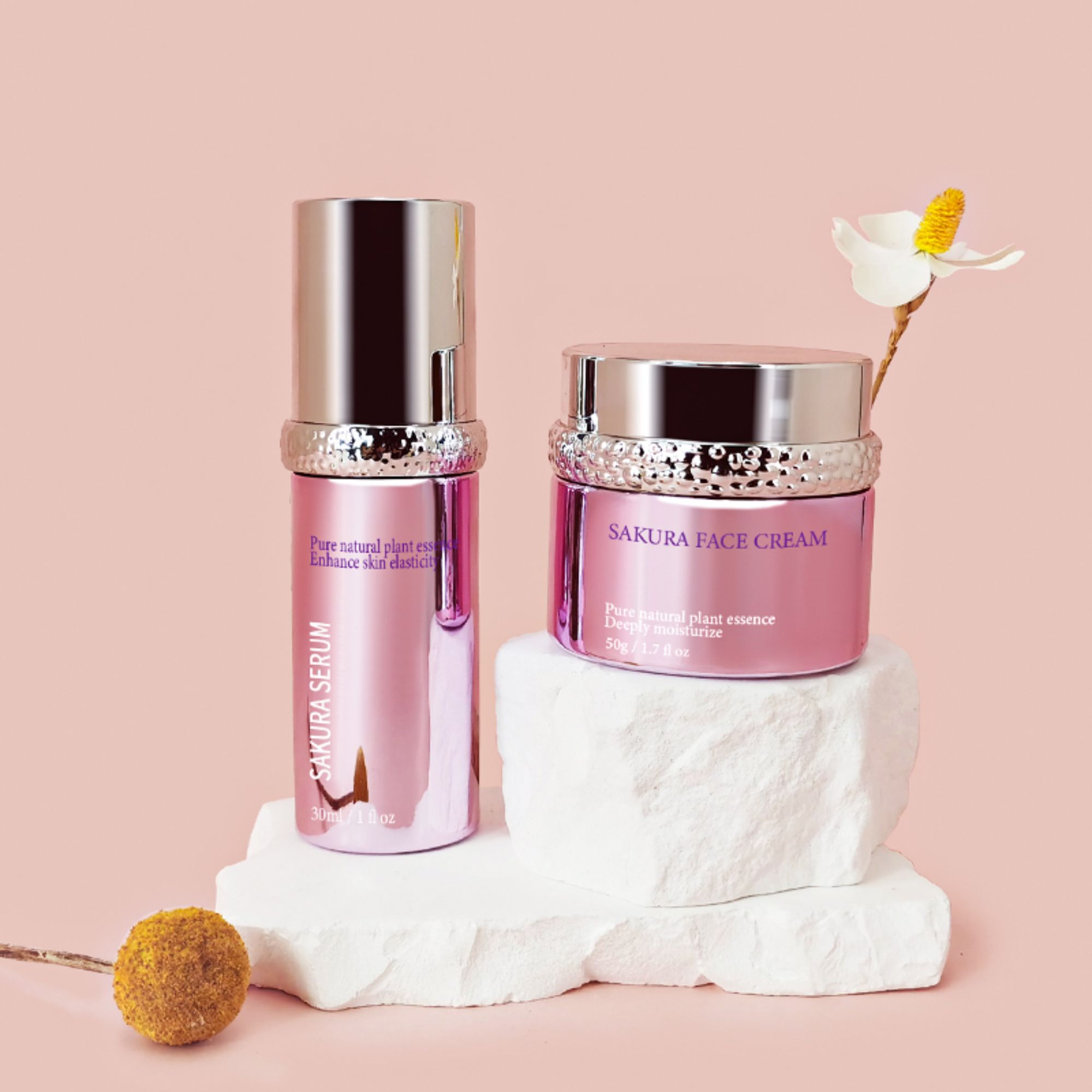 Cosmetic Package Set Glass Bottle Cosmetic HY-2431