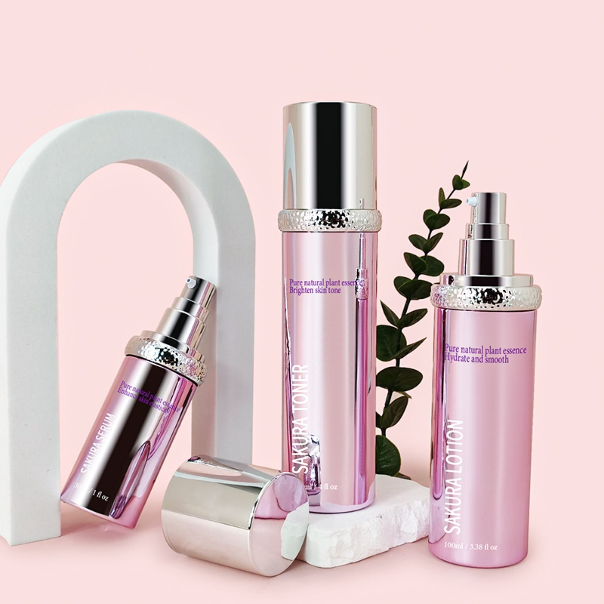 Cosmetic Package Set Glass Bottle Cosmetic HY-2431