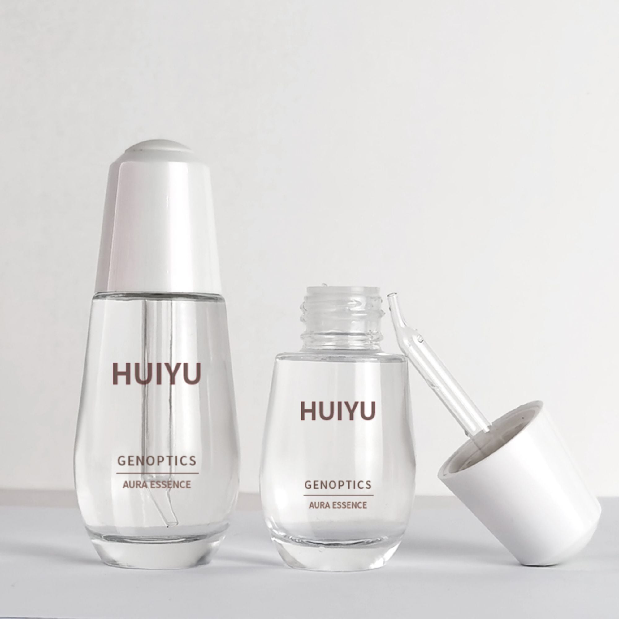 Customized logo Small light bulb glass dropper bottle HY-1826