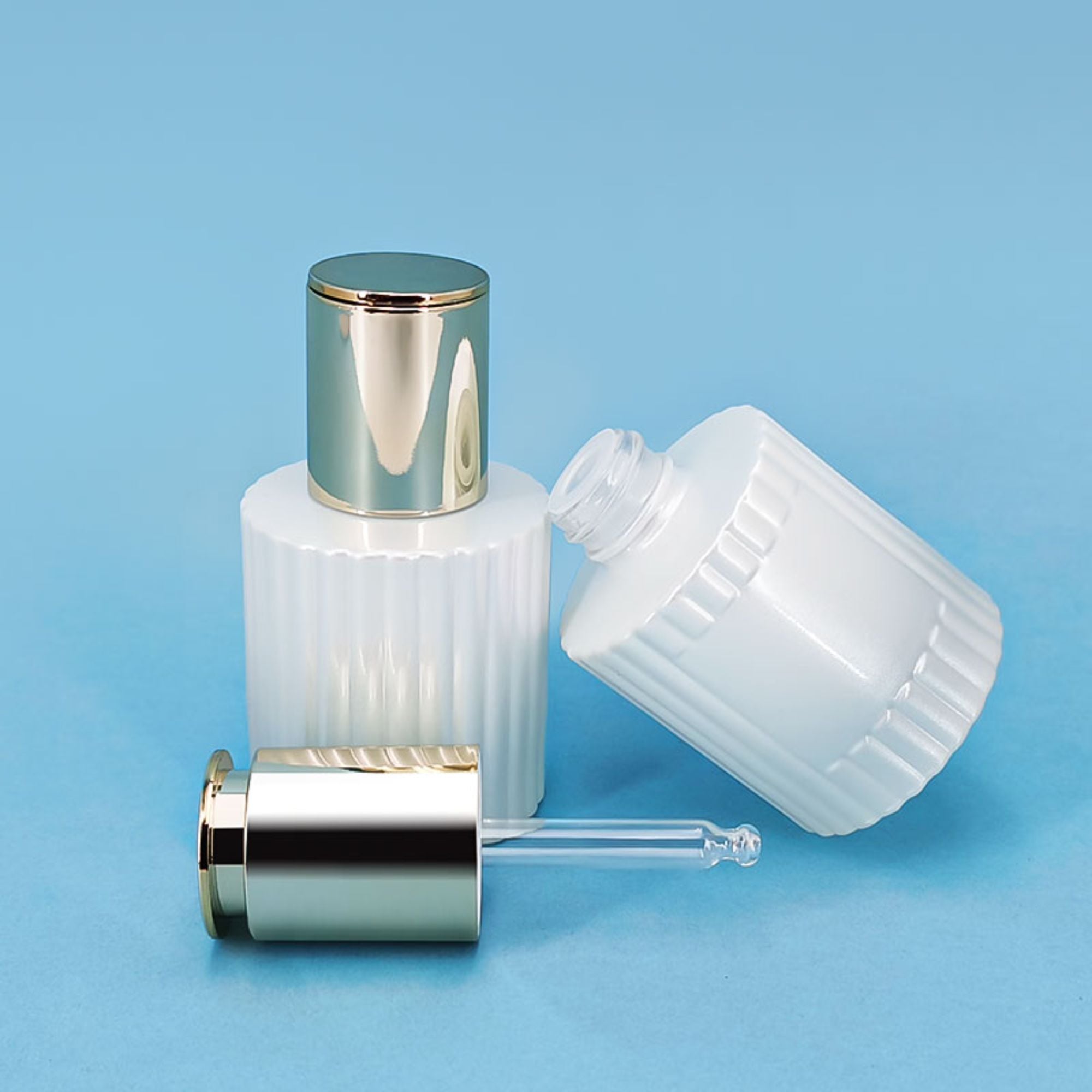 Bespoke Design 30Ml Empty Pump Glass Bottle HY-1872