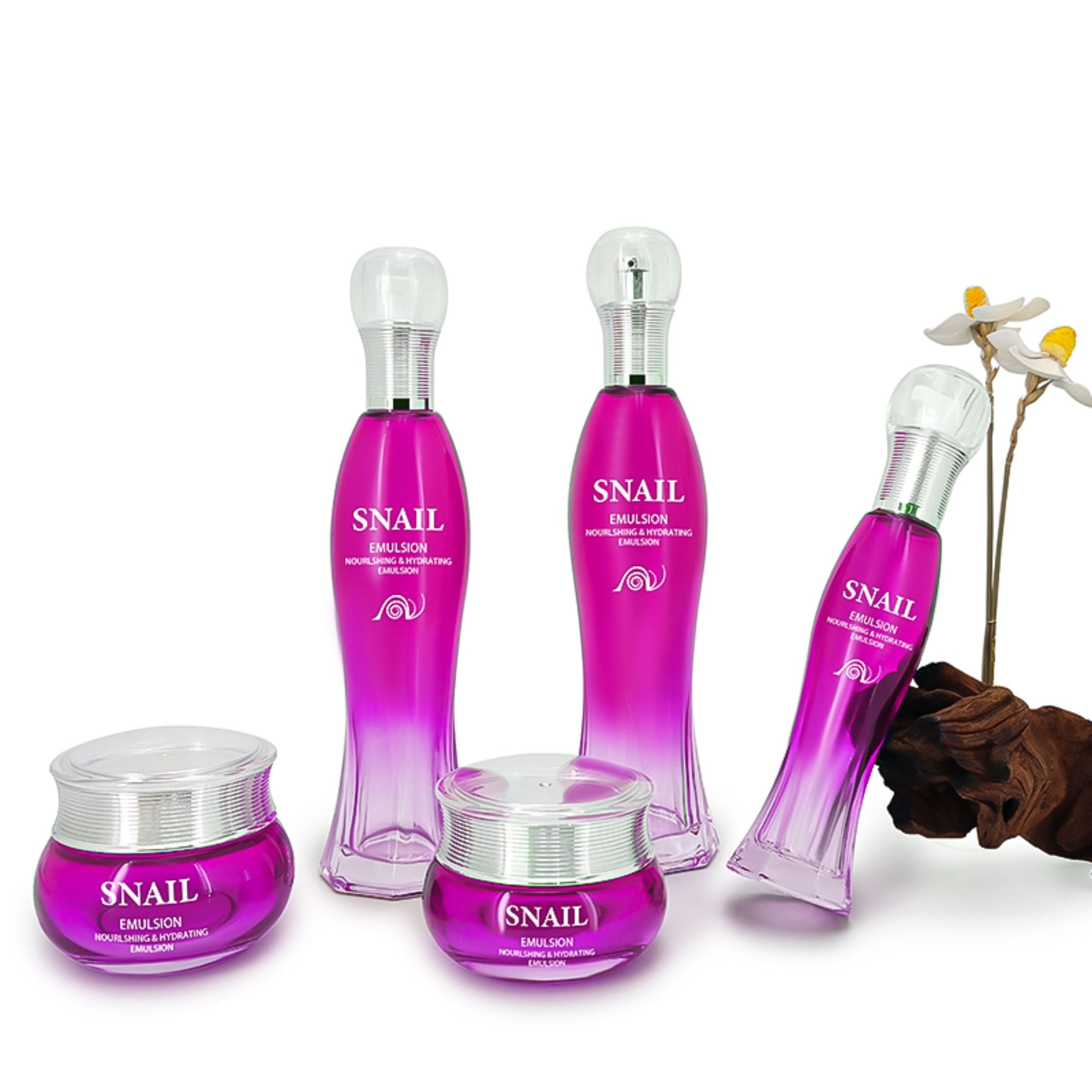 Luxury Round Waist Square Skincare Packaging HY-2322