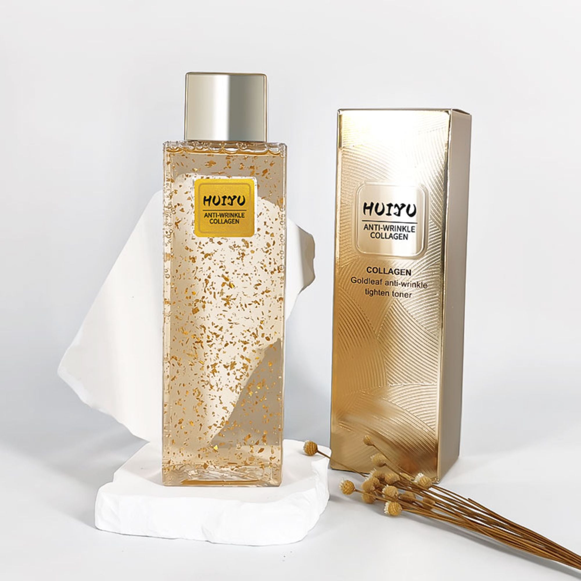 High-end luxury glass bottle cosmetic 120ml skincare packaging HY-1864