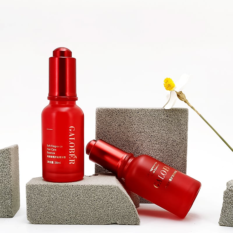 High Quality Glass Dropper Serum Pure Red Essential Oil Empty Bottle With pipette HY-1869