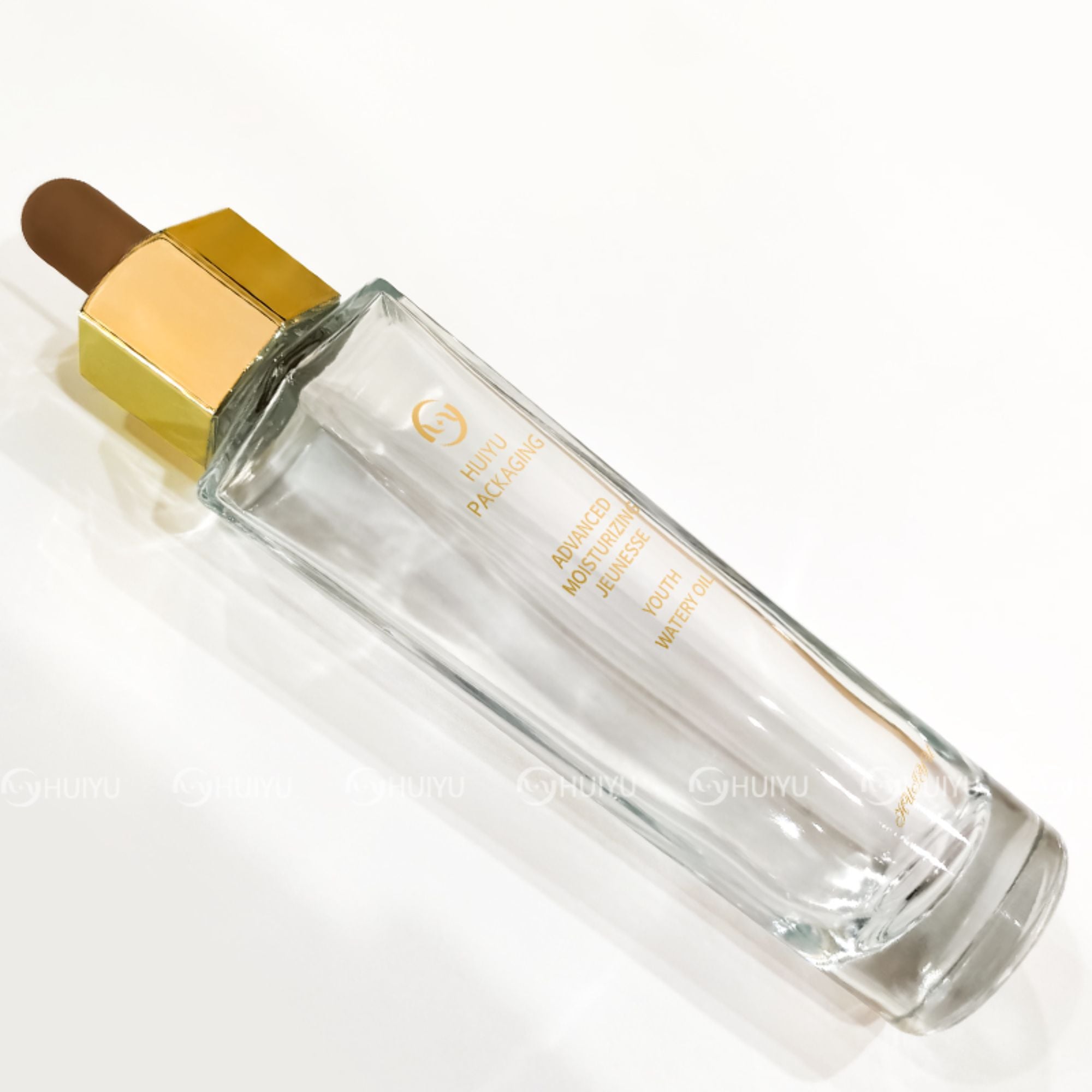 New cosmetic bakhoor jar screw cap Round glass bottle HY-1830