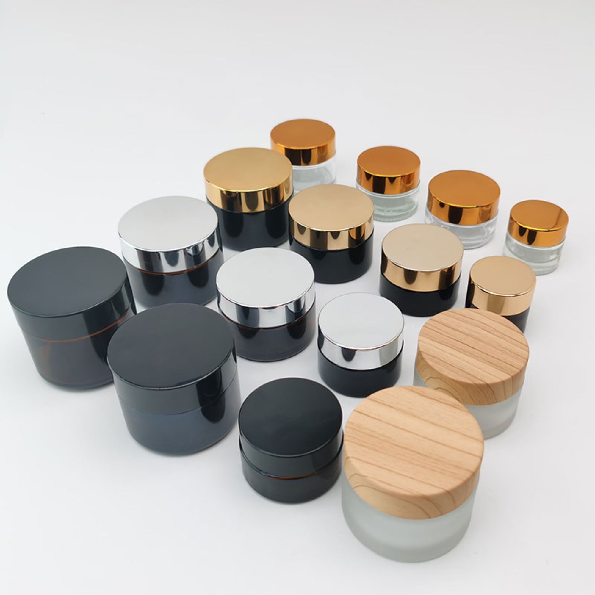 Basic Style Cosmetic Glass Jar HY-1801