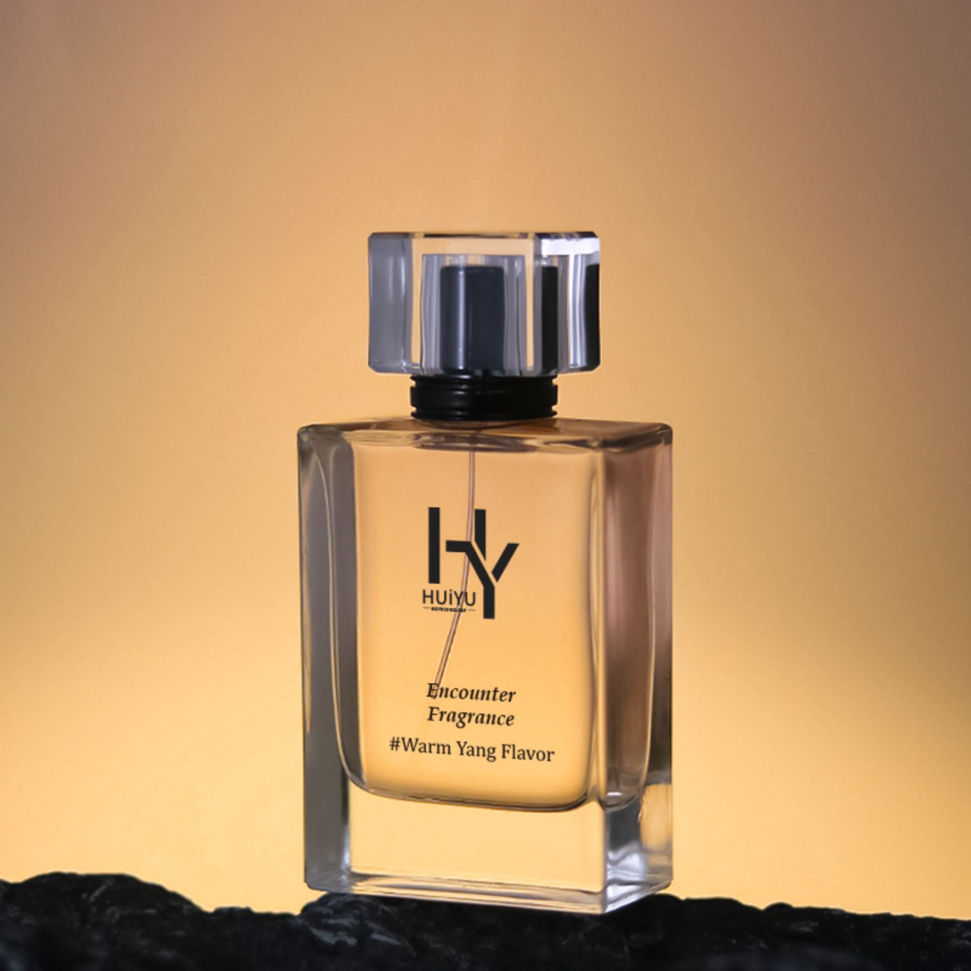 Popular mini perfume bottles blue square empty perfume bottle package HY-206