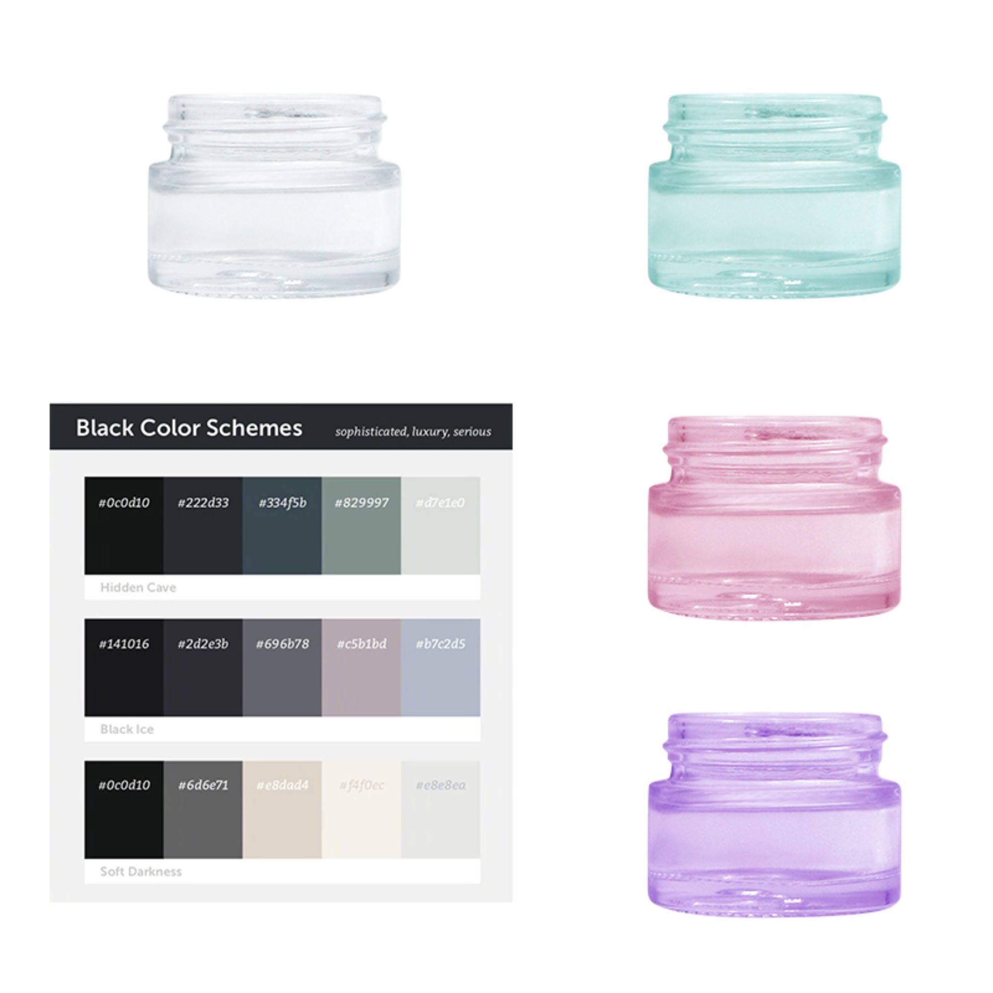 Hot Cosmetic Cream Jars Container Glass Bottles HY-1839