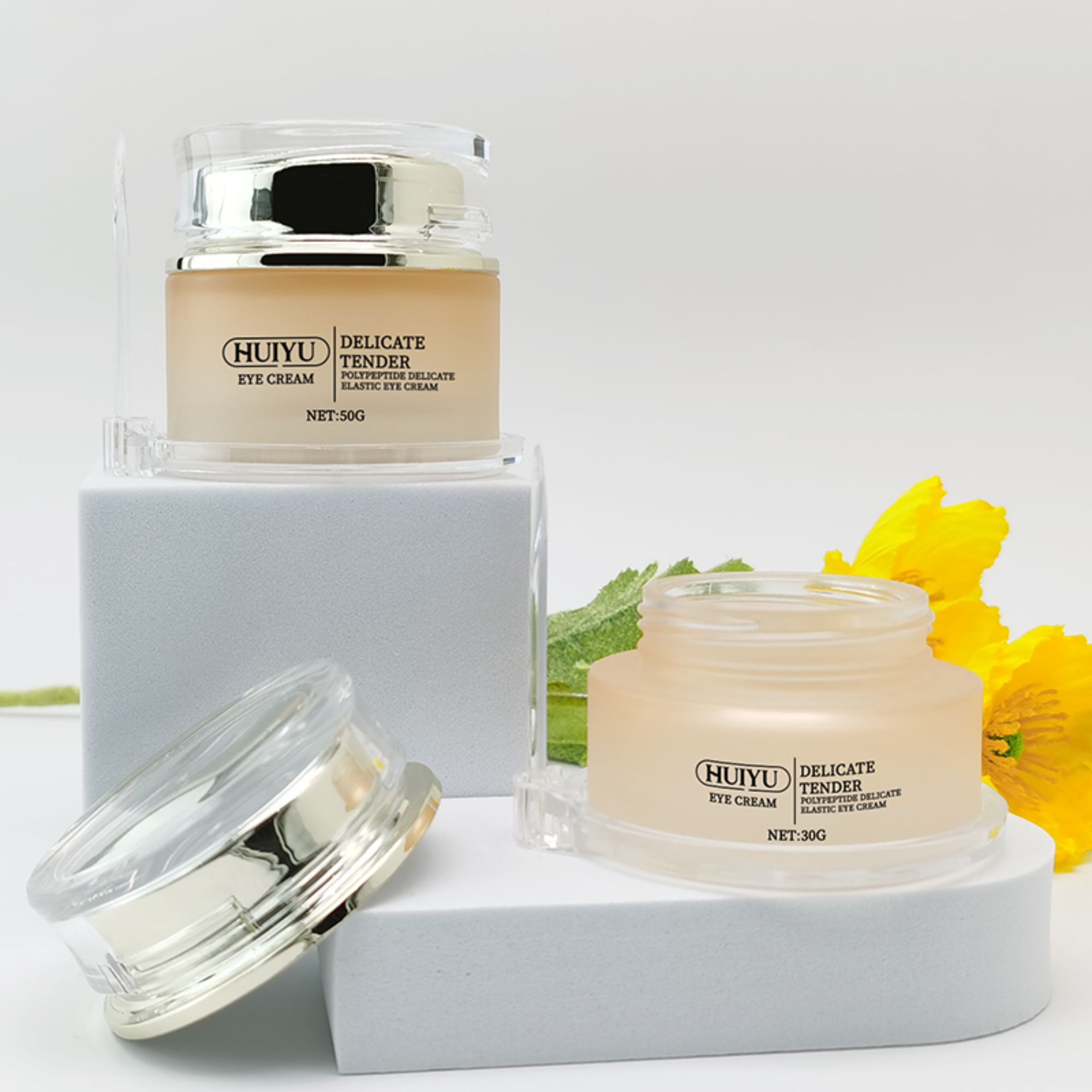 Neie Design 30G 50G Leer Lotion Glasflaschen Set HY-2338