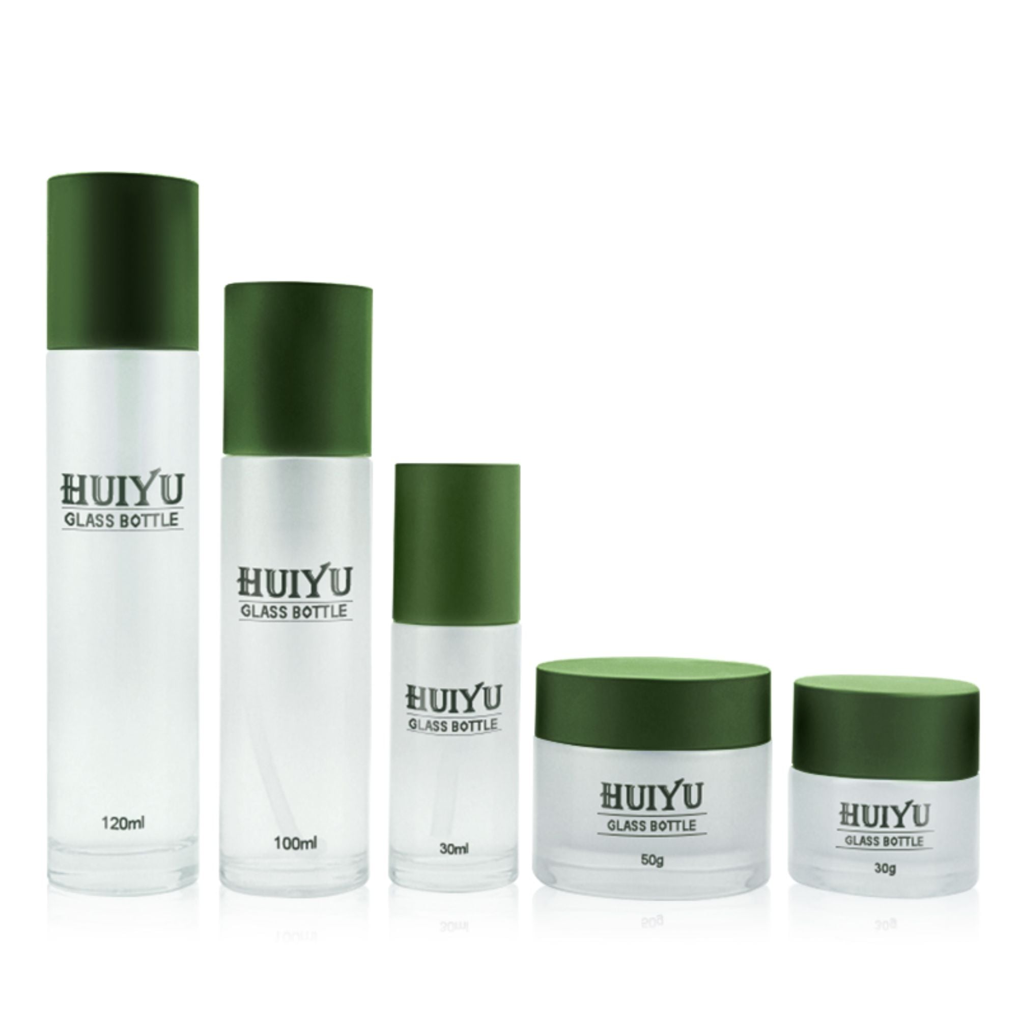 Prekyba 40-120ml Nešiojamais Stikliniais Grybėliais Tuštynei Pakuotėje HY-2344