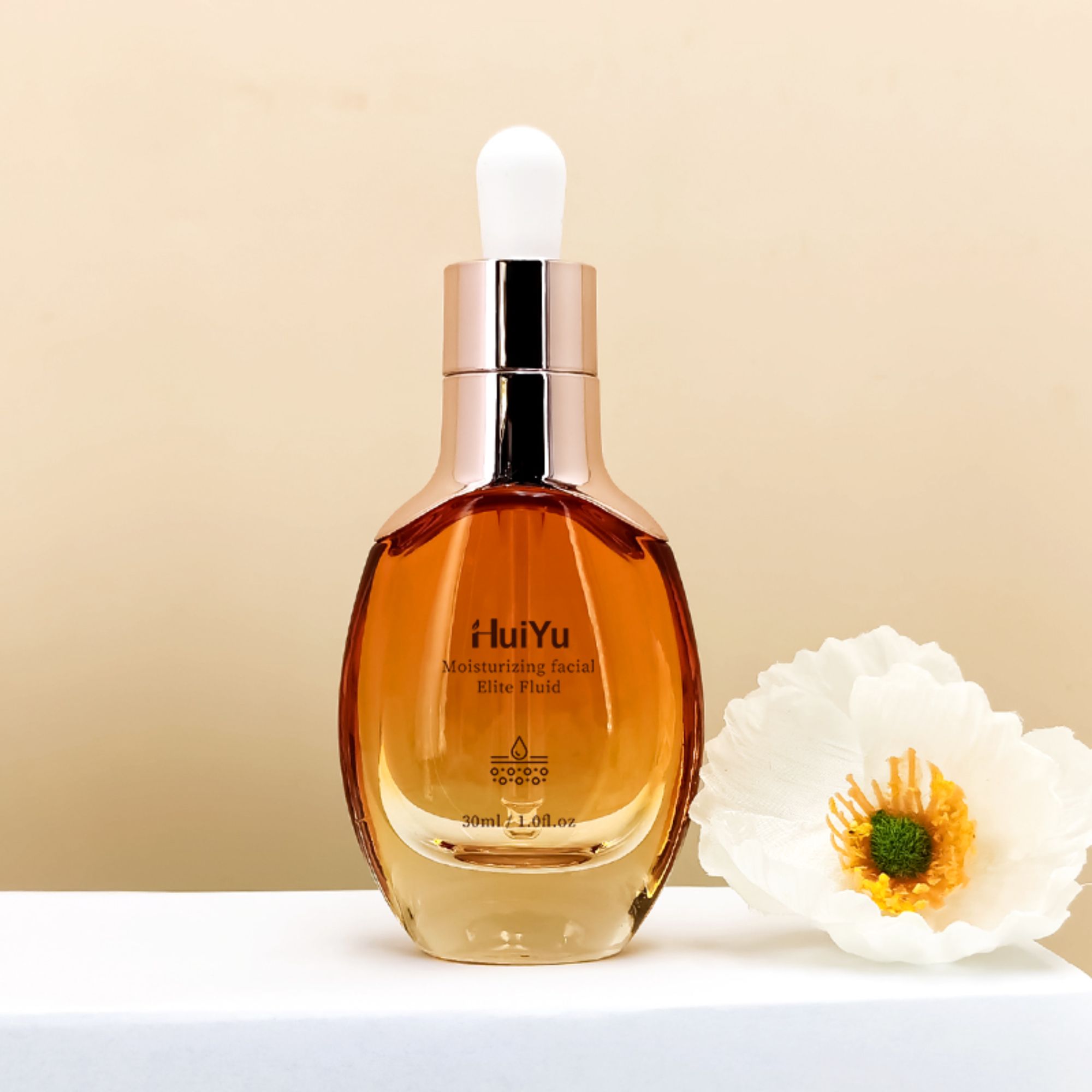 Set penjagaan kulit botol kaca kosmetik dropper esensi botol hy-2334