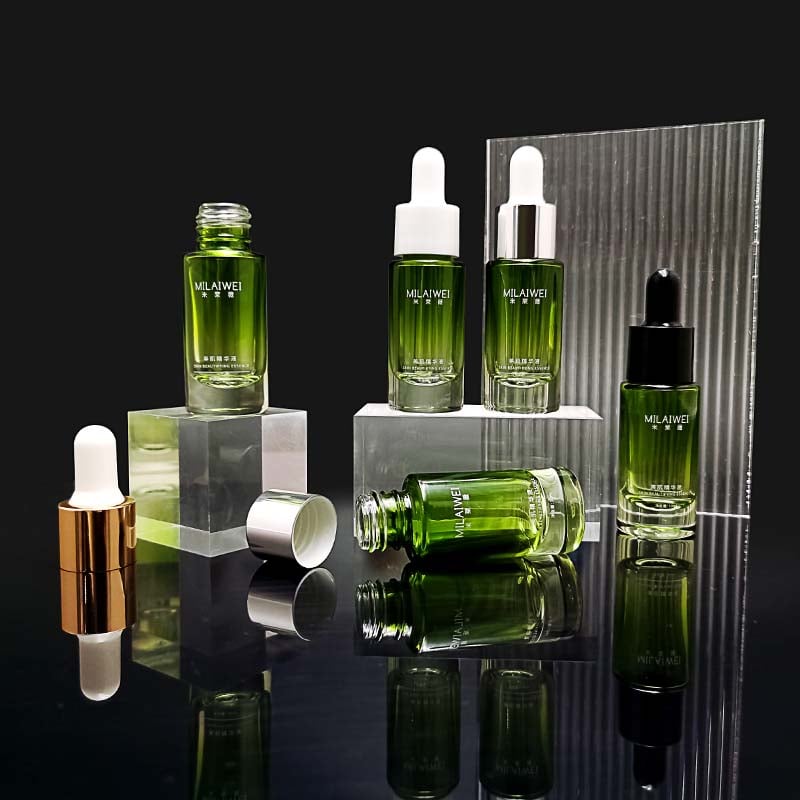 Nuovo design imballaggio cosmetico bottiglia a goccia di vetro HY-97395