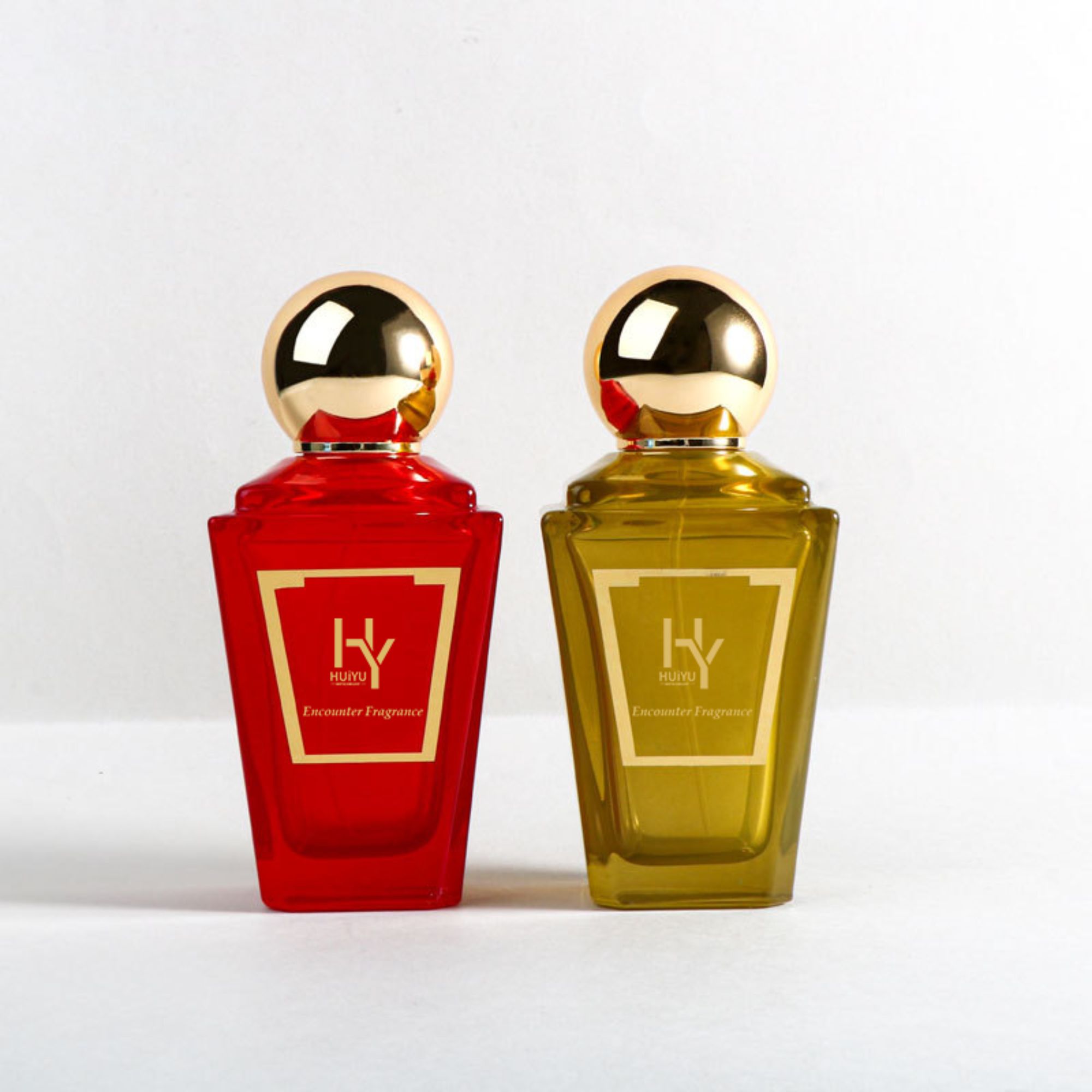 Unique design spherical spray fragrance bottle custom color logo HY-202