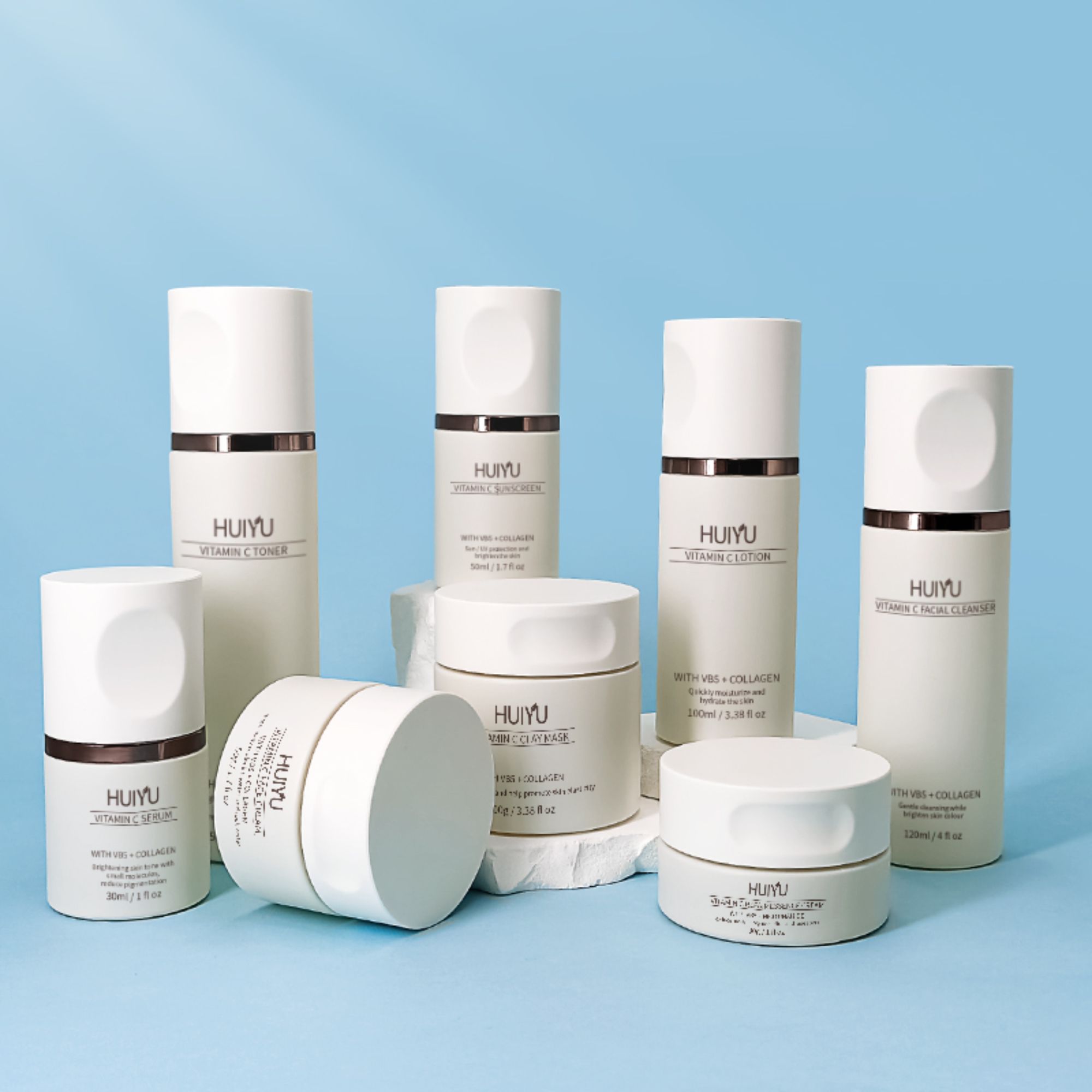 Cosmetic Empty Reusable Skin Care Glass Lotion Bottles HY-2433