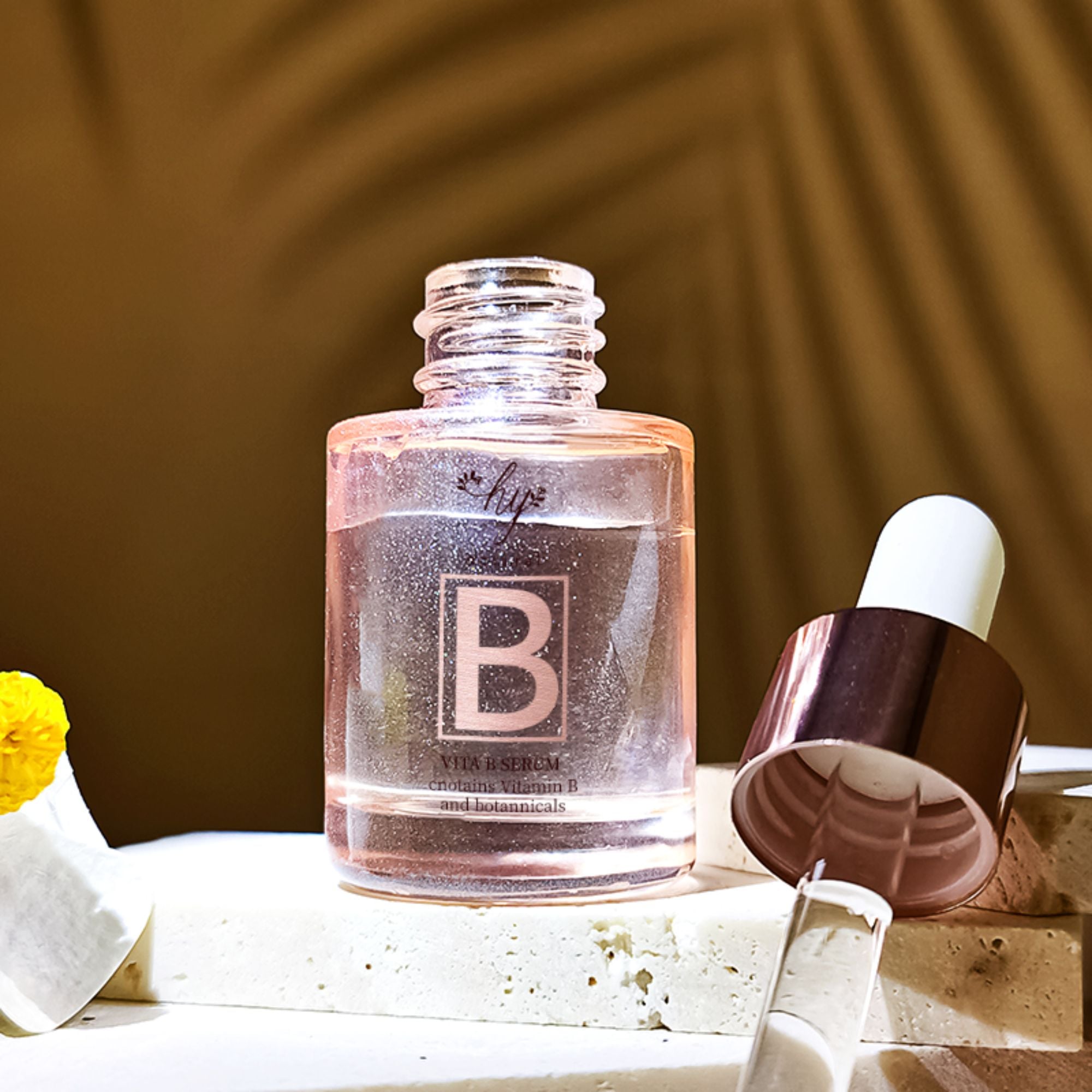 Luxury Cylinder Glass Bottle Cosmetic 15ML transparent Face Dropper Glass Bottle HY-F010
