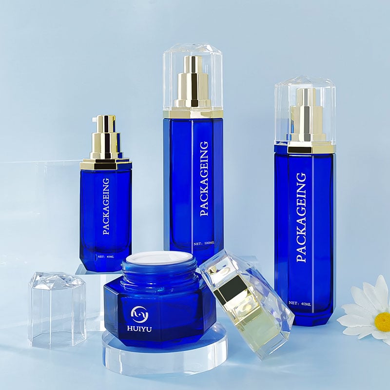 luxury 30g/50g Customization Glass Cosmetic Jar and bottle HY-2413