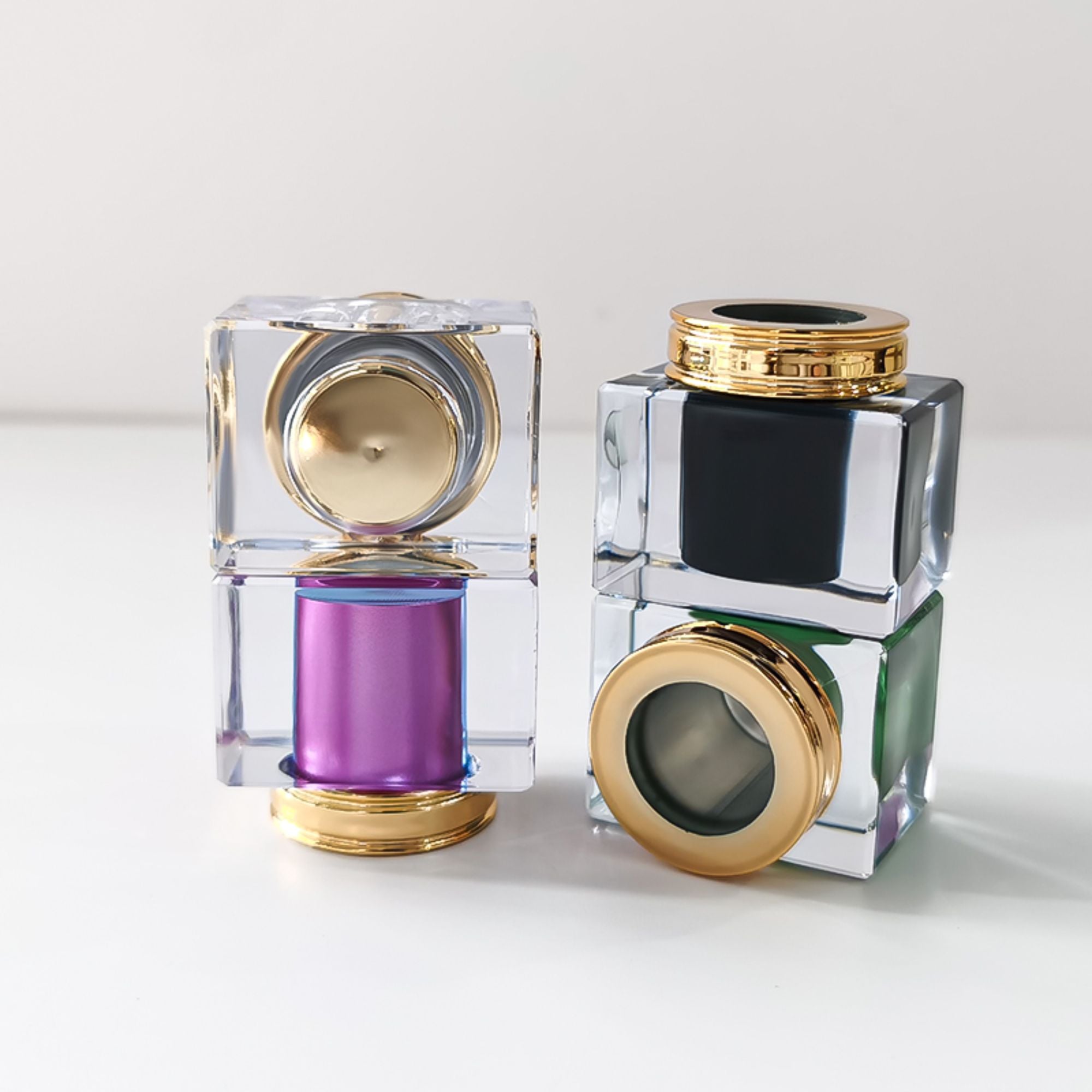 Ontwerp Vierkante Parfumfles Personaliseer Parfumfles Unieke Luxusfles HY-P301