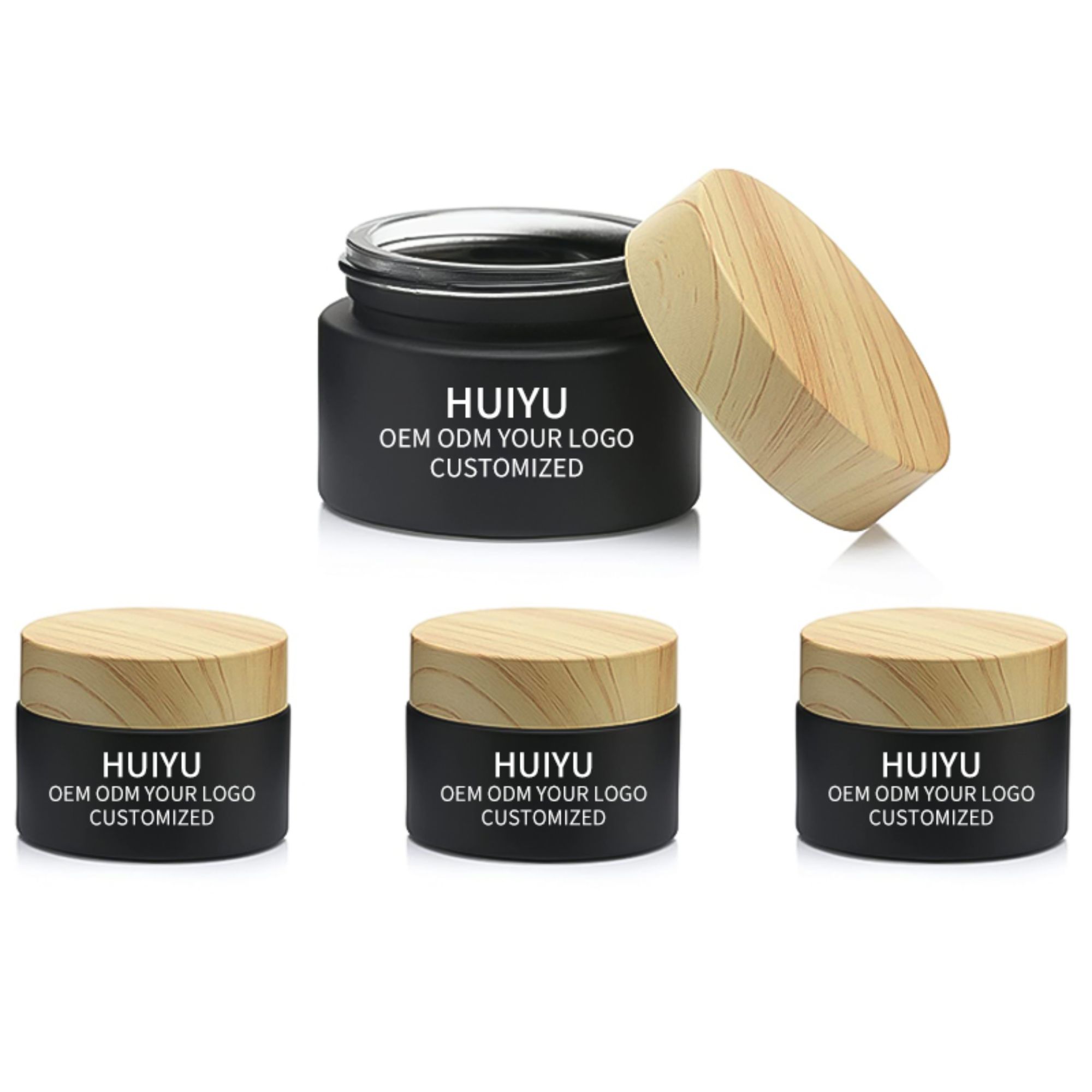 Basic Style Cosmetic Glass Jar HY-1801