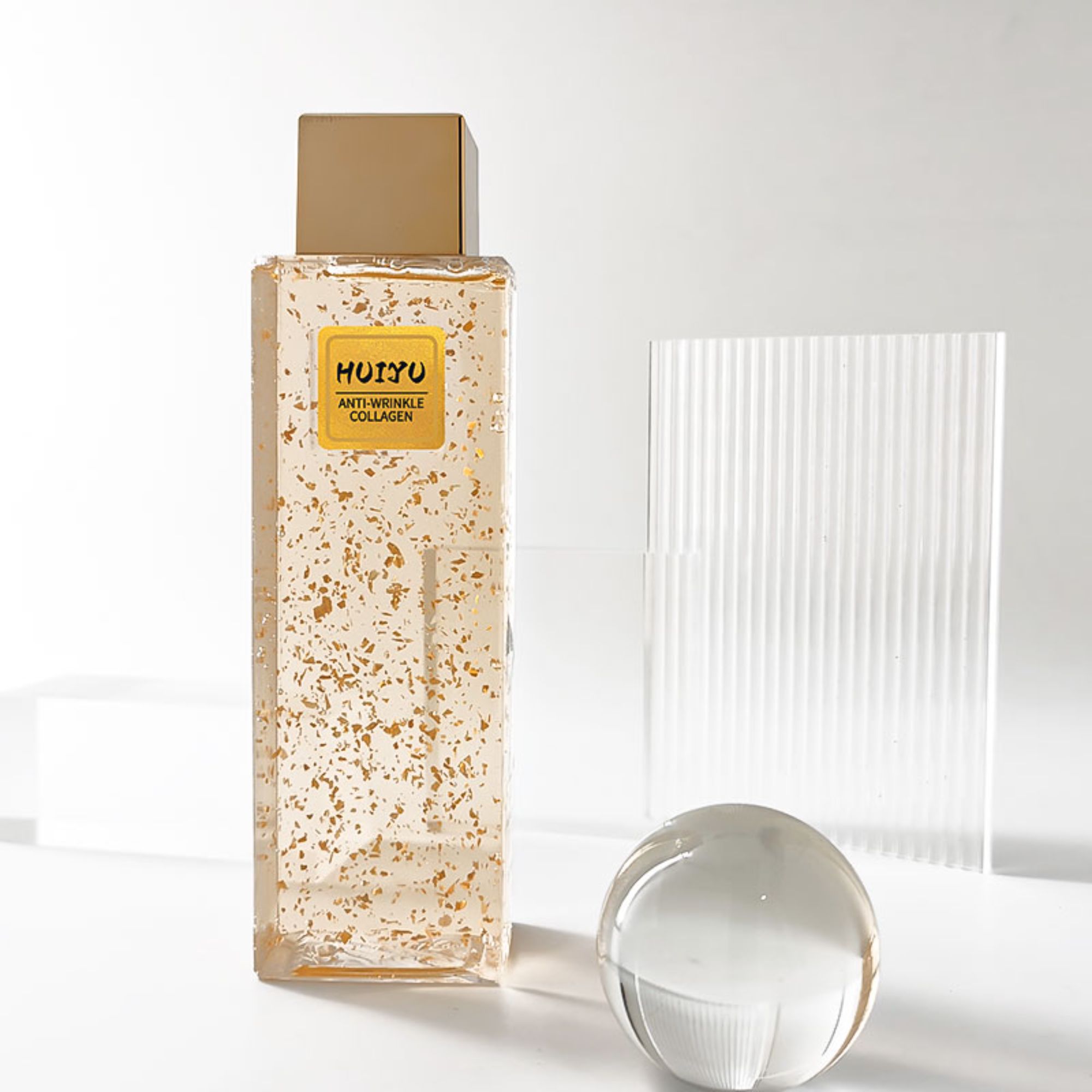 High-end luxury glass bottle cosmetic 120ml skincare packaging HY-1864